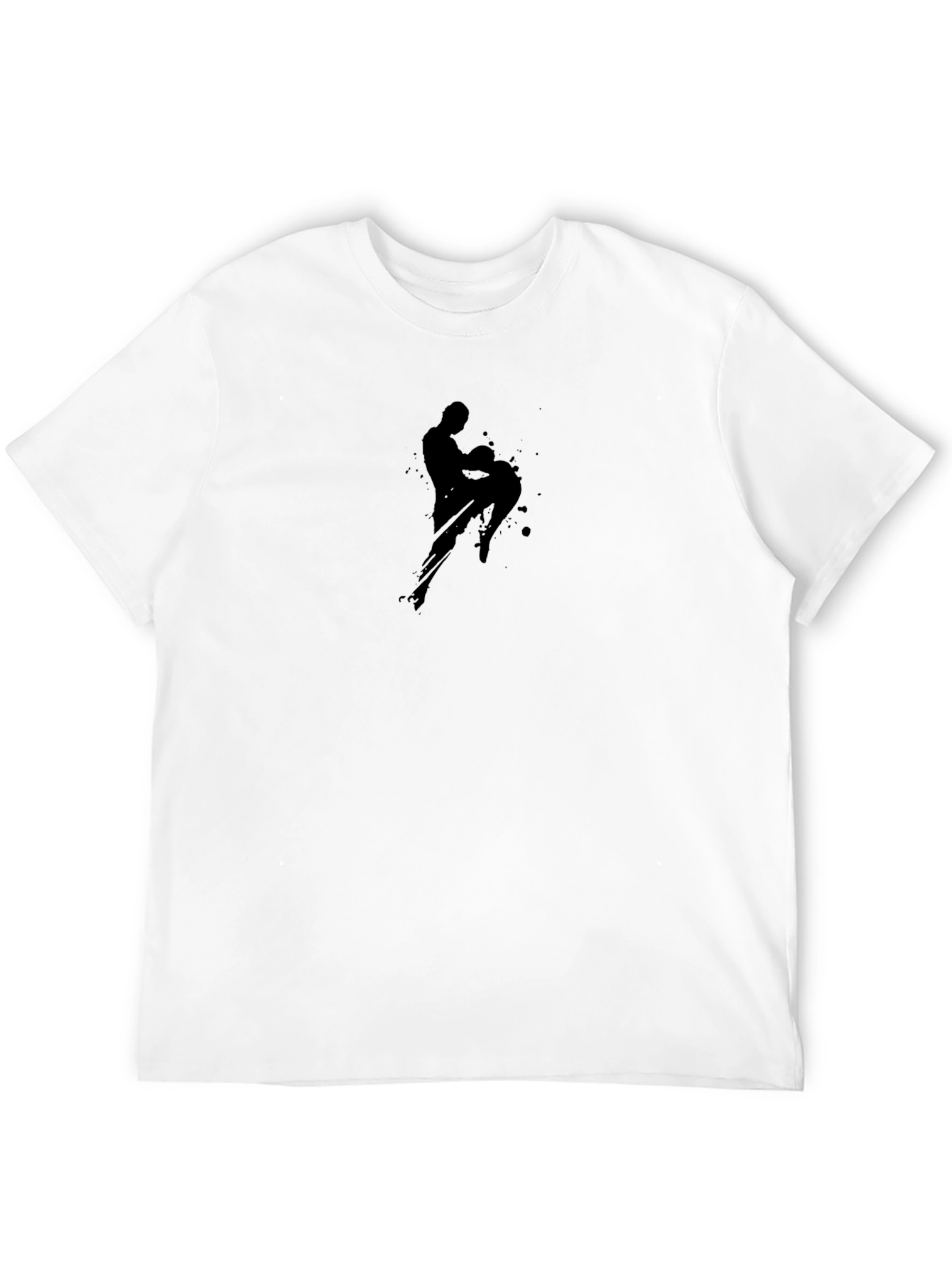 Martial Arts Graphic Tee - Black Cotton T-Shirt