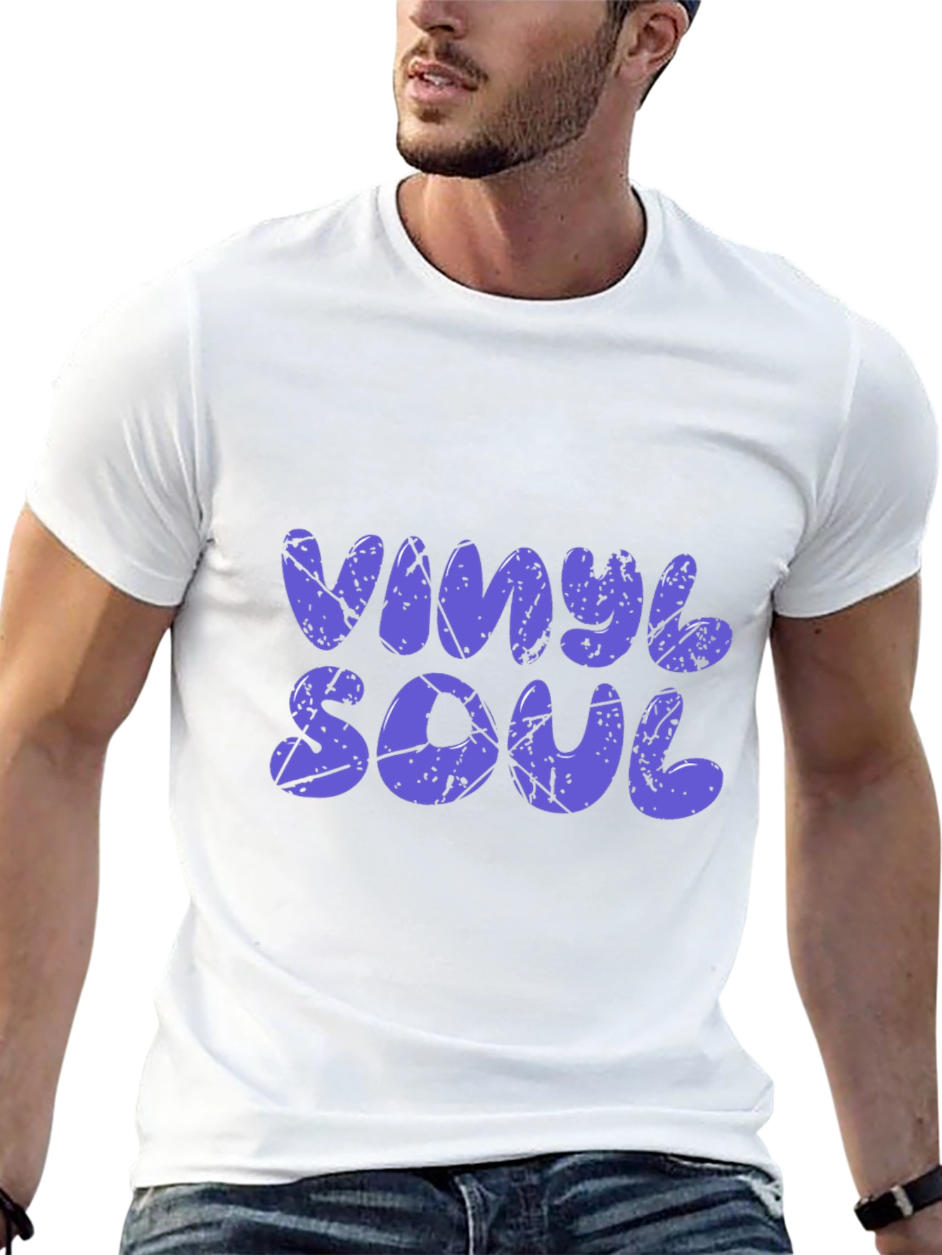 Vinyl Soul Graphic Black T-Shirt