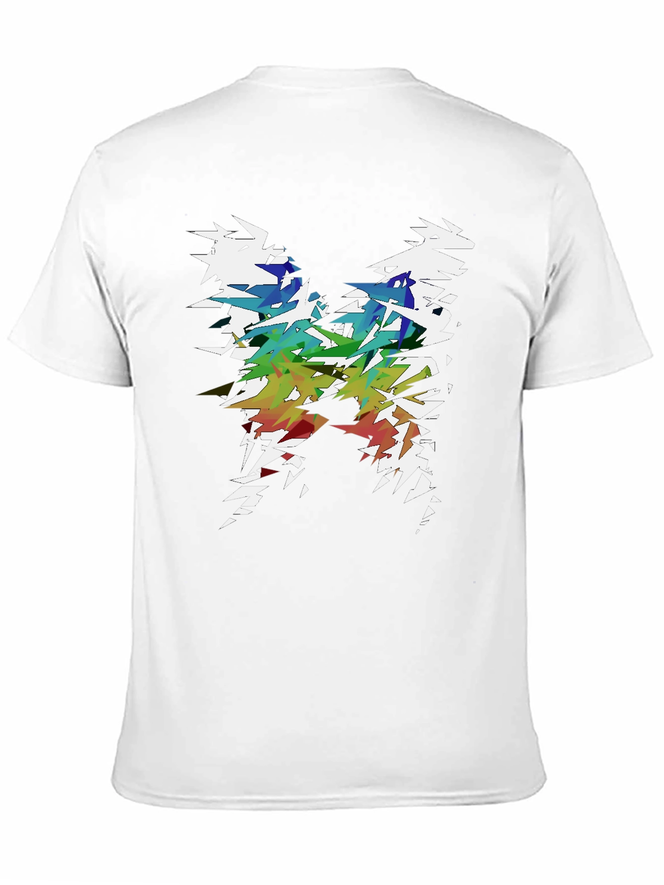 Abstract Geometric Rainbow Tee