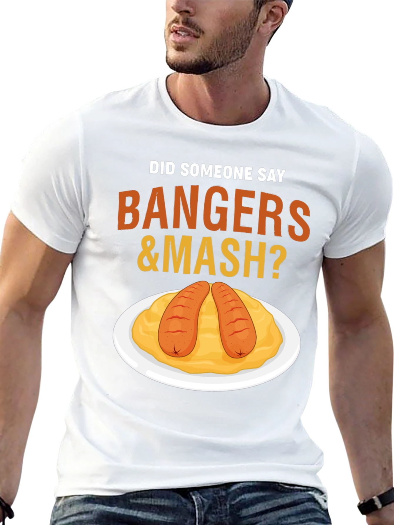 Bangers & Mash T-Shirt - Funny Foodie Tee