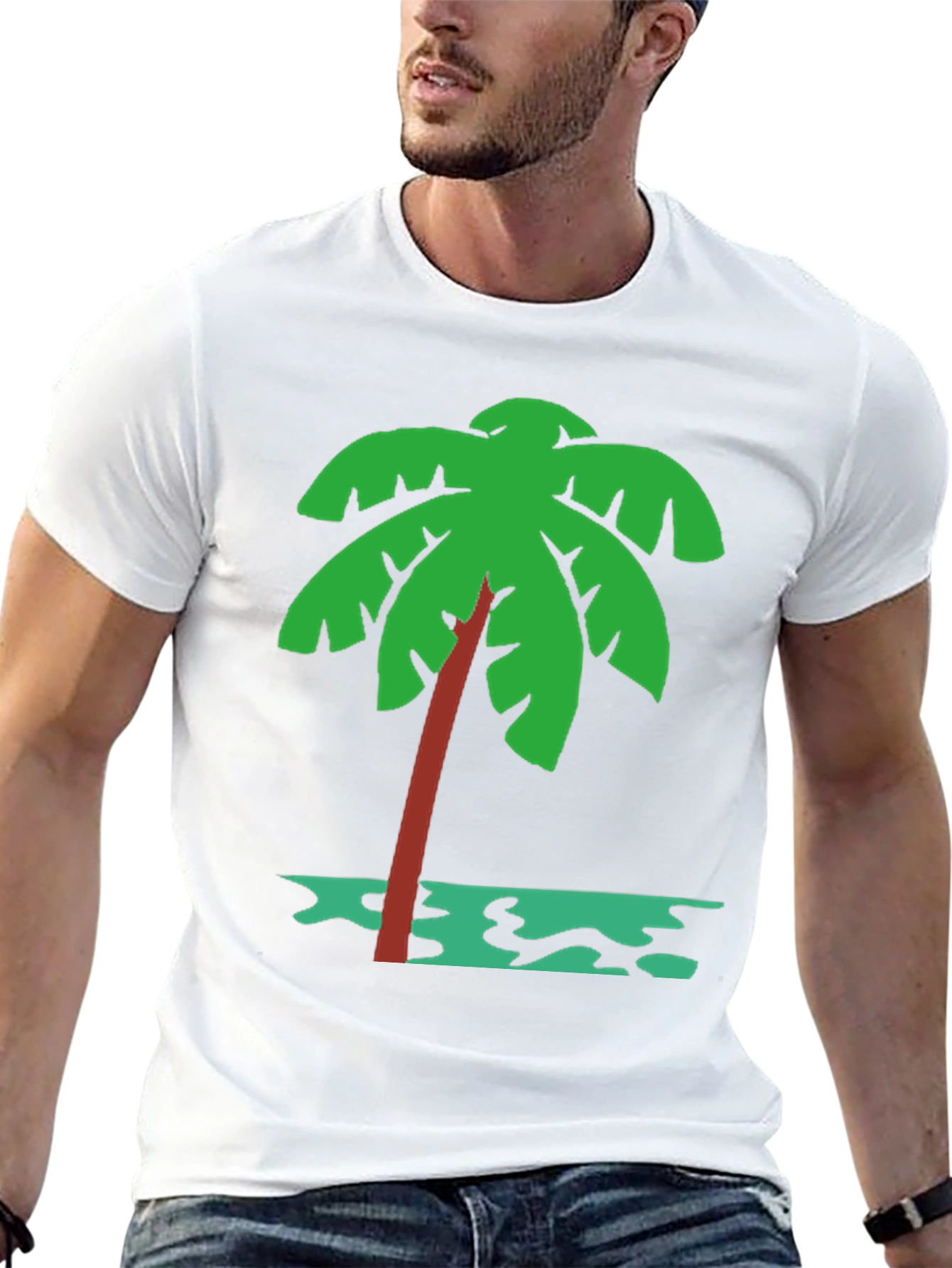 Tropical Palm Tree Graphic T-Shirt