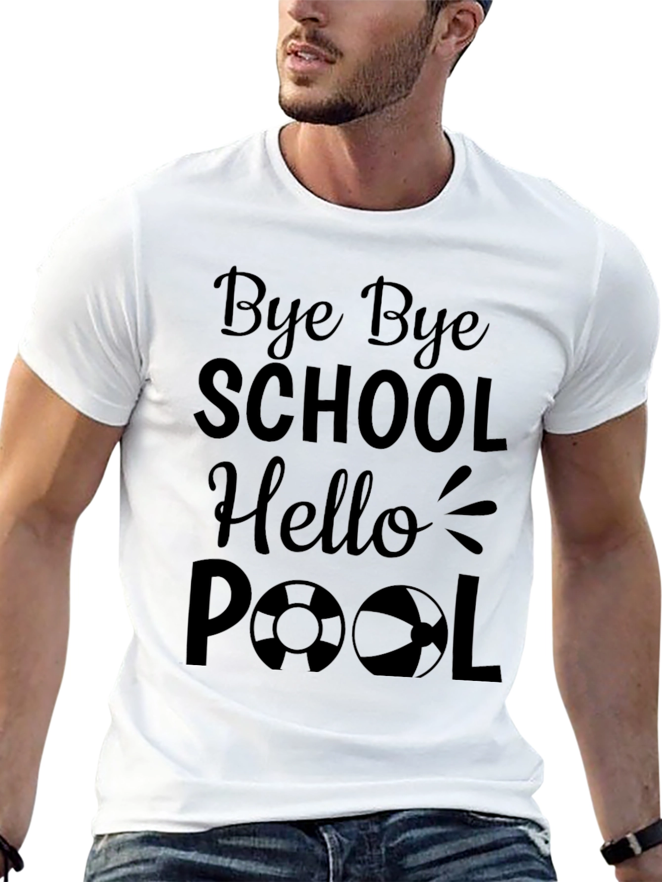 Bye Bye School Hello Pool Summer T-Shirt