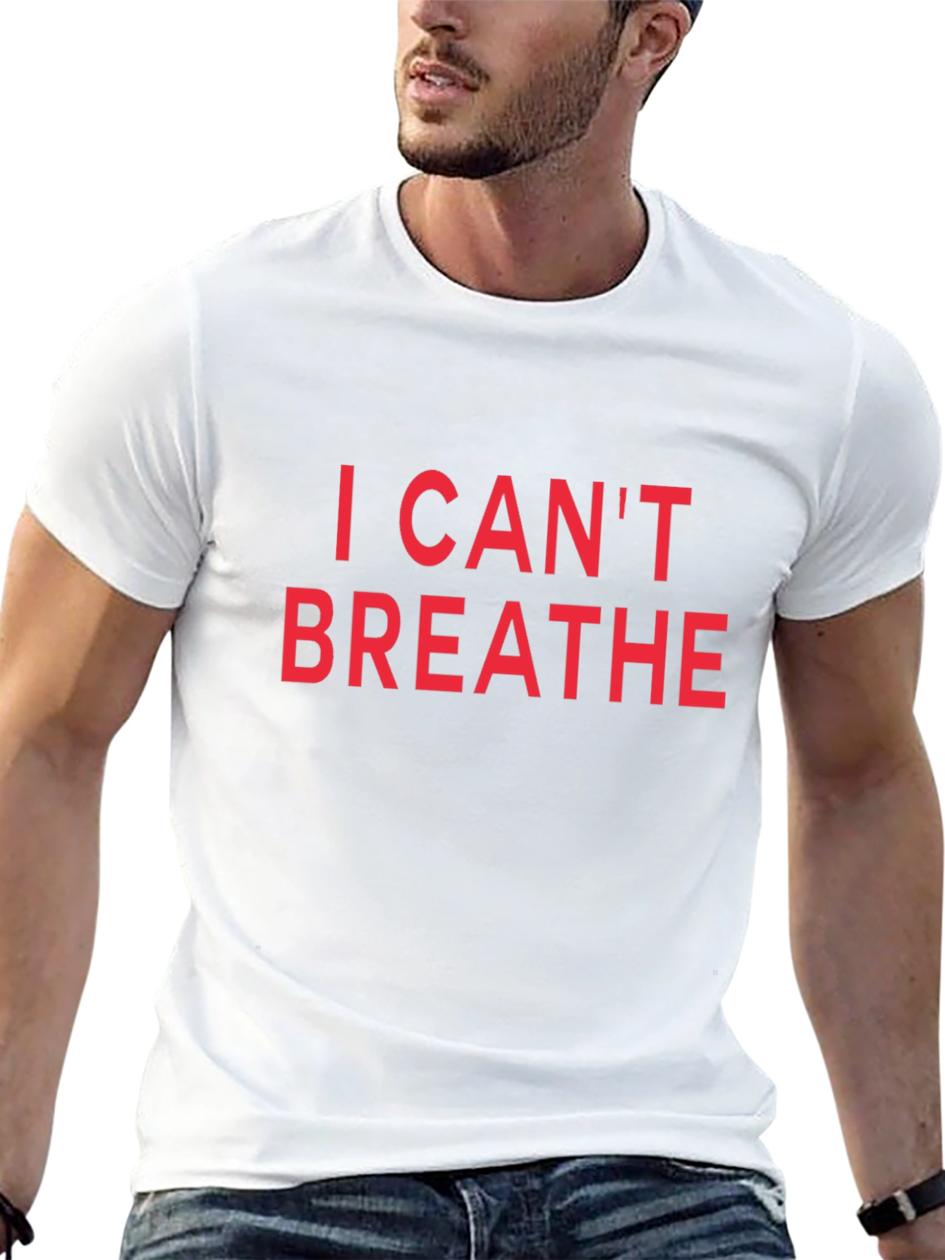 I Cant Breathe Graphic Tee - Black