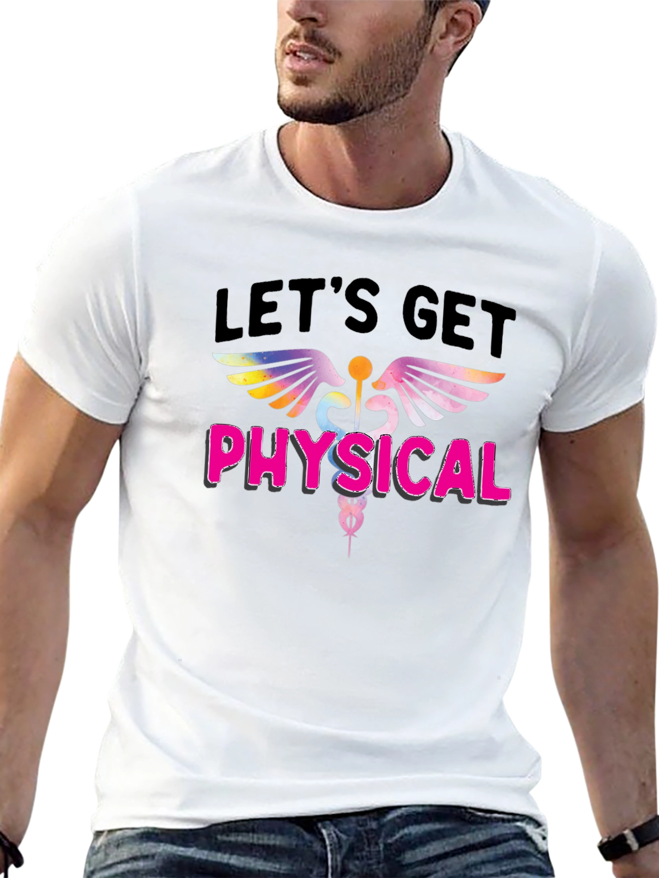 Lets Get Physical Graphic T-Shirt