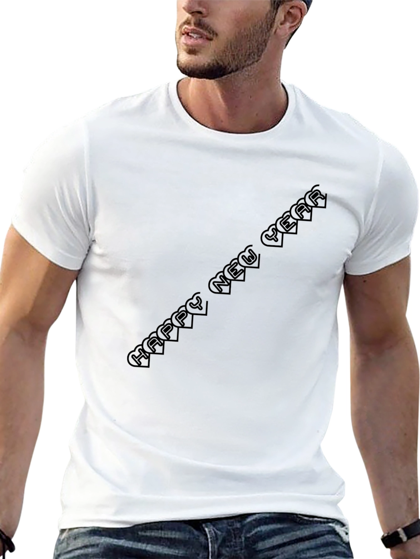 New Year Celebration Black T-Shirt
