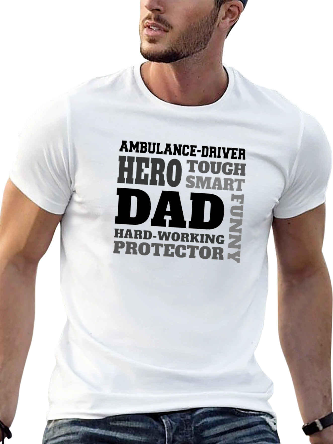 Hero Dad T-Shirt - Ambulance Driver Fathers Day Gift