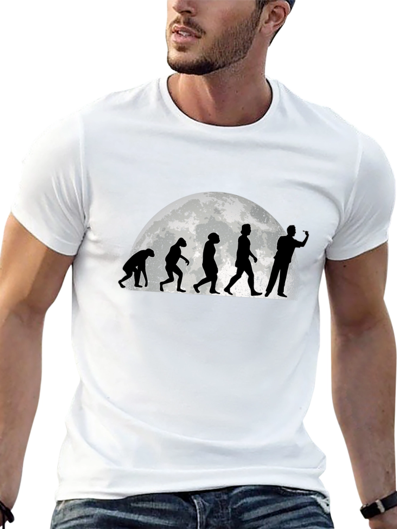 Evolution Graphic Tee - Soft Cotton Crew Neck