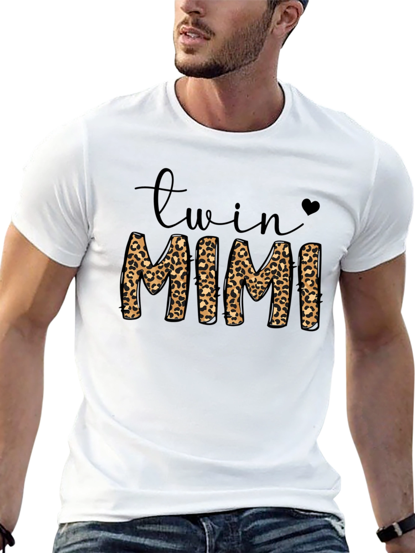 Twin Mimi Leopard Print T-Shirt