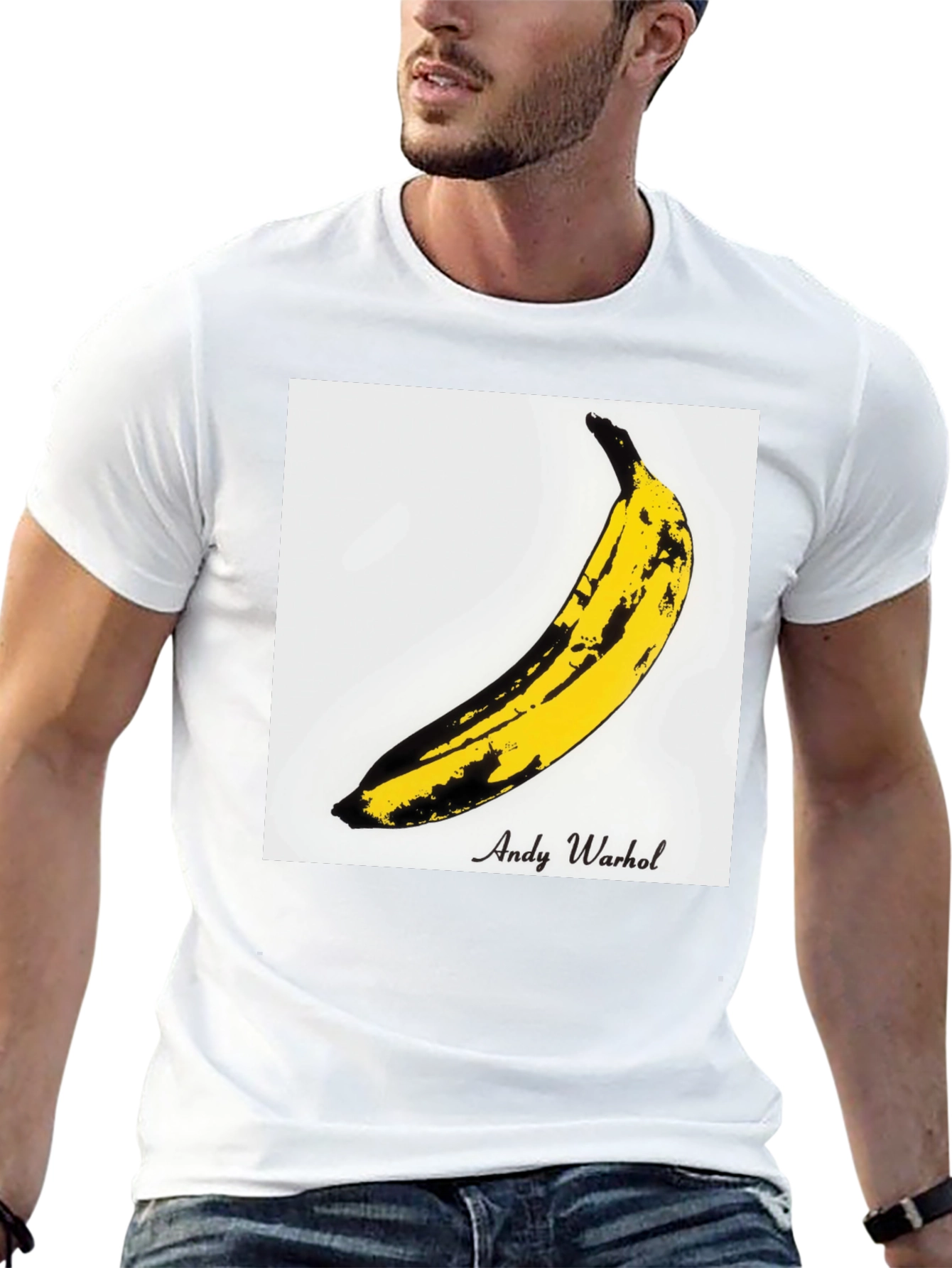 Andy Warhol Banana Graphic Tee - Black