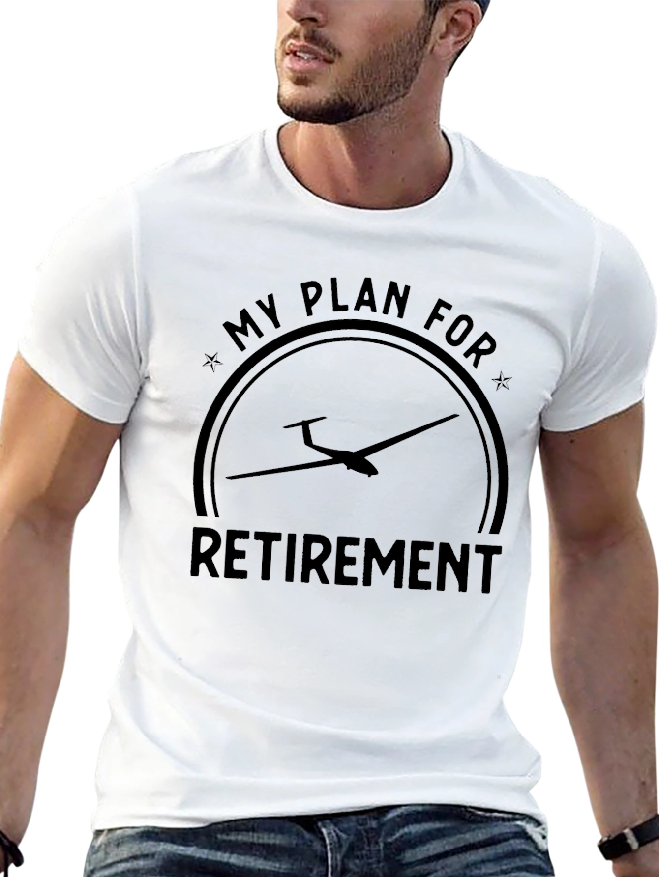 Retirement Plan Glider T-Shirt | Aviation Enthusiast Tee