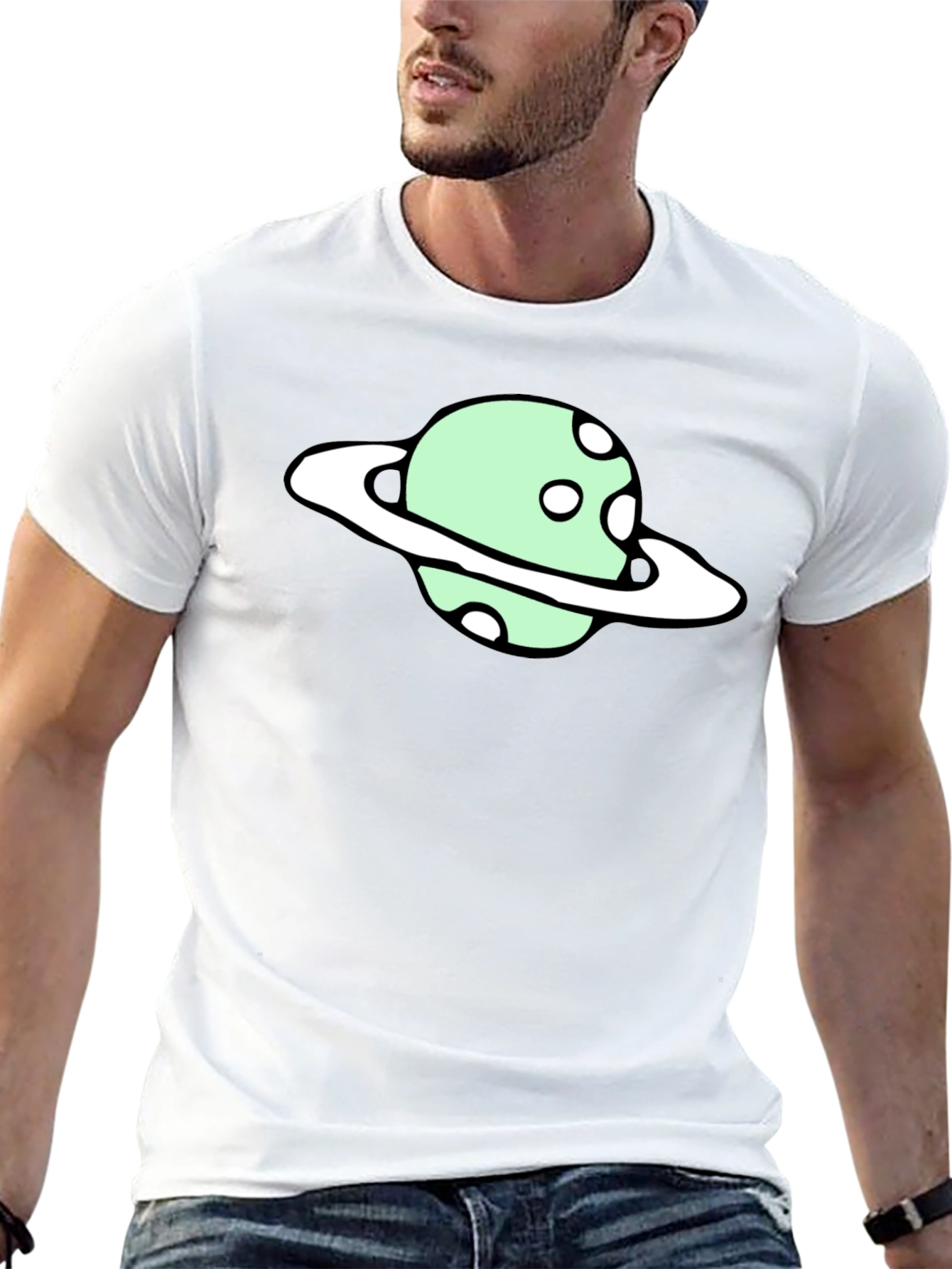 Planet Graphic Tee - Mens Black T-Shirt