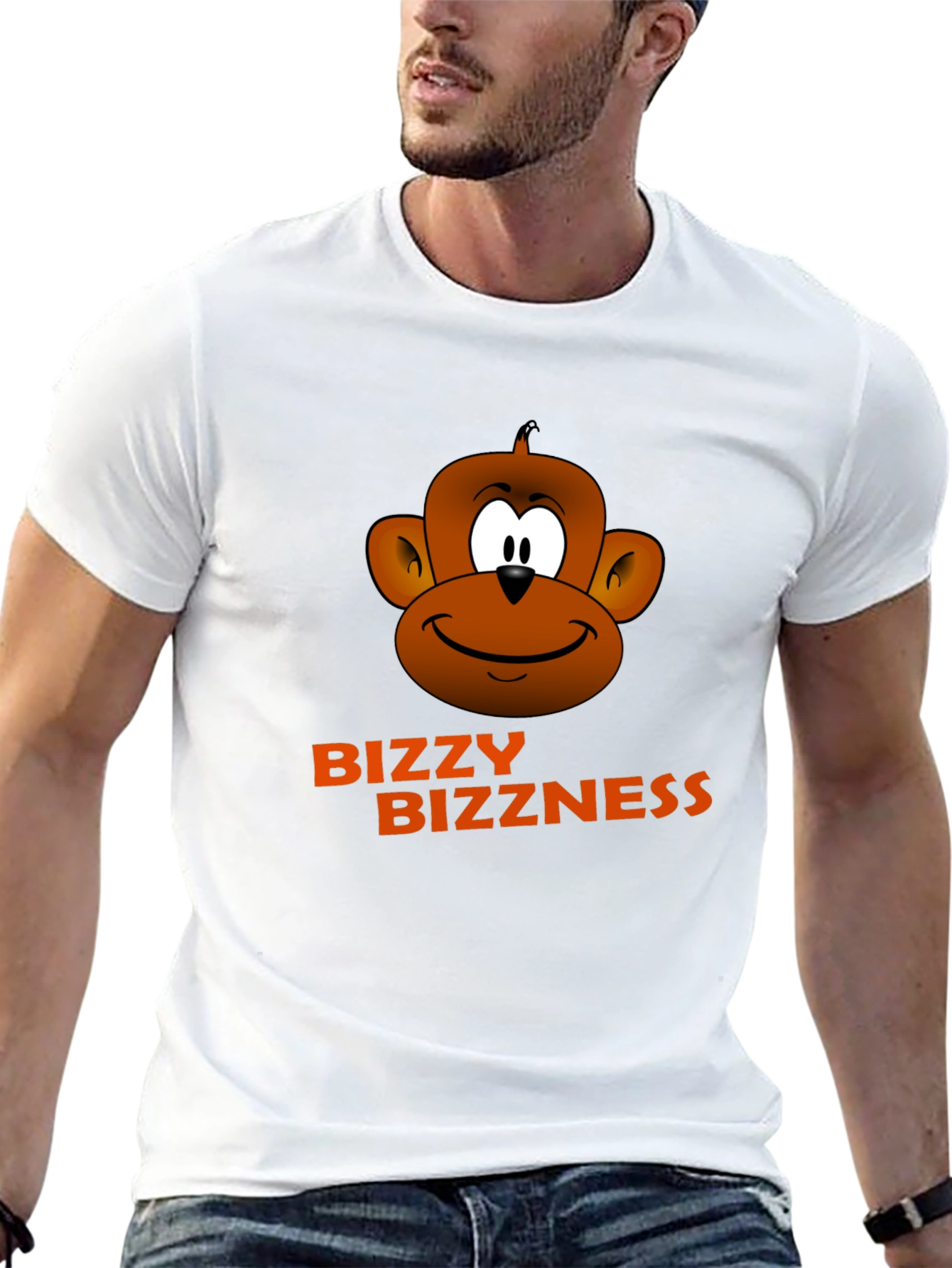 Bizzy Bizzness Monkey Graphic T-Shirt