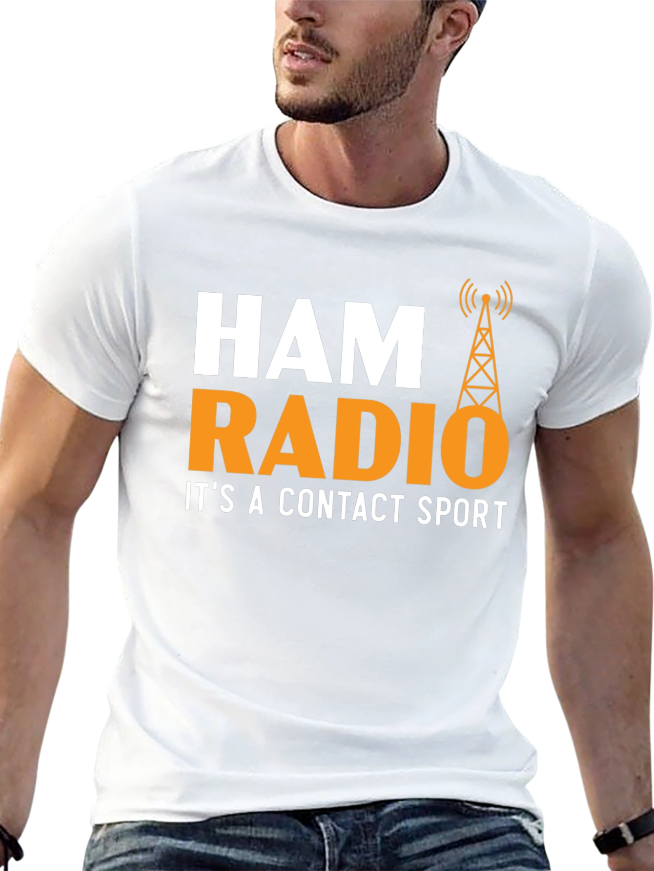 Ham Radio Contact Sport T-Shirt - Black
