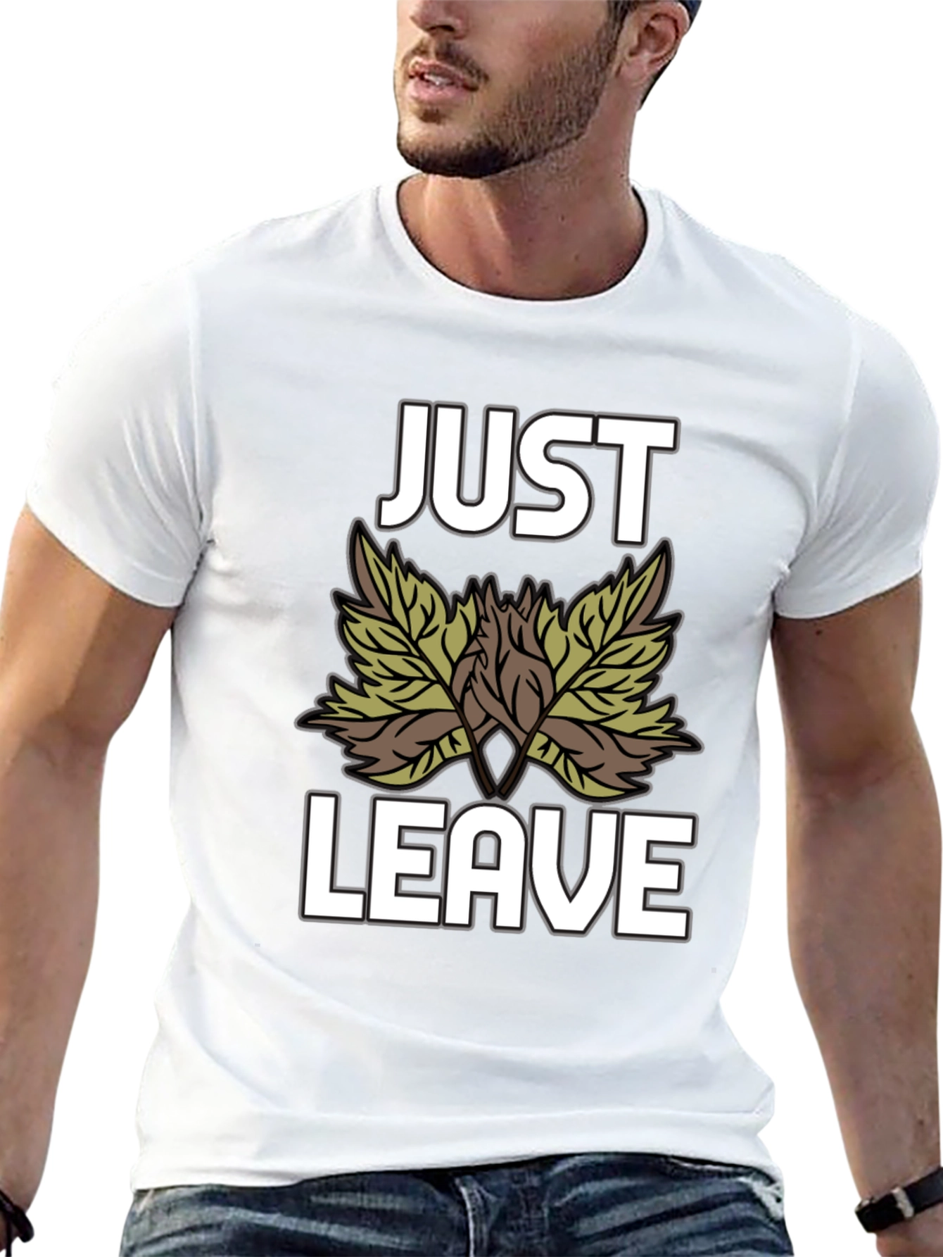 Just Leave Leaves T-Shirt - Funny Nature Tee