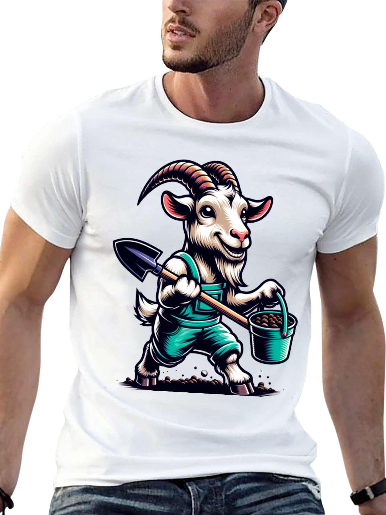Goat Gardener Graphic Tee