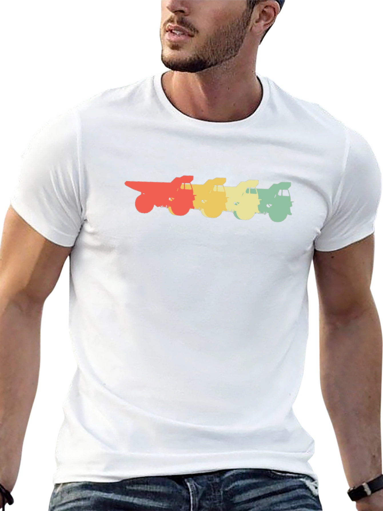 Retro Truck Graphic Tee - Black