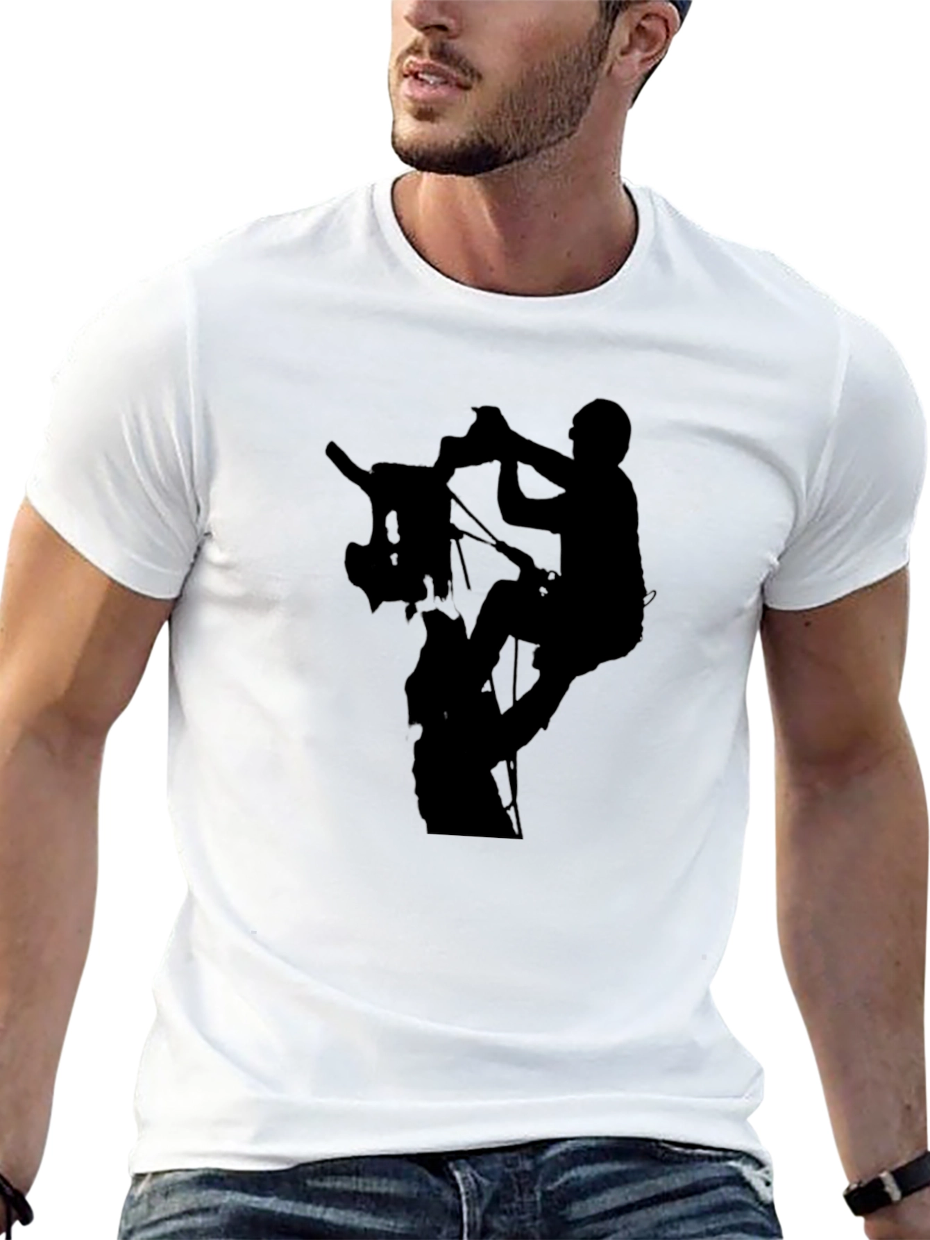 Arborist Tree Climber Silhouette T-Shirt