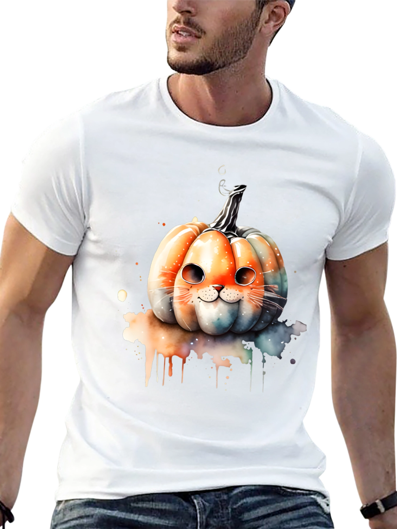 Cat Pumpkin T-Shirt: Halloween Edition