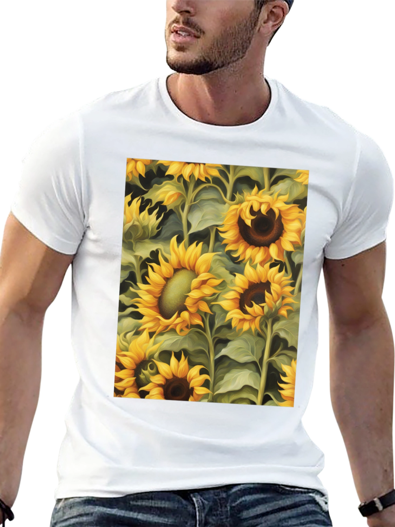 Sunflower Field Graphic Tee
