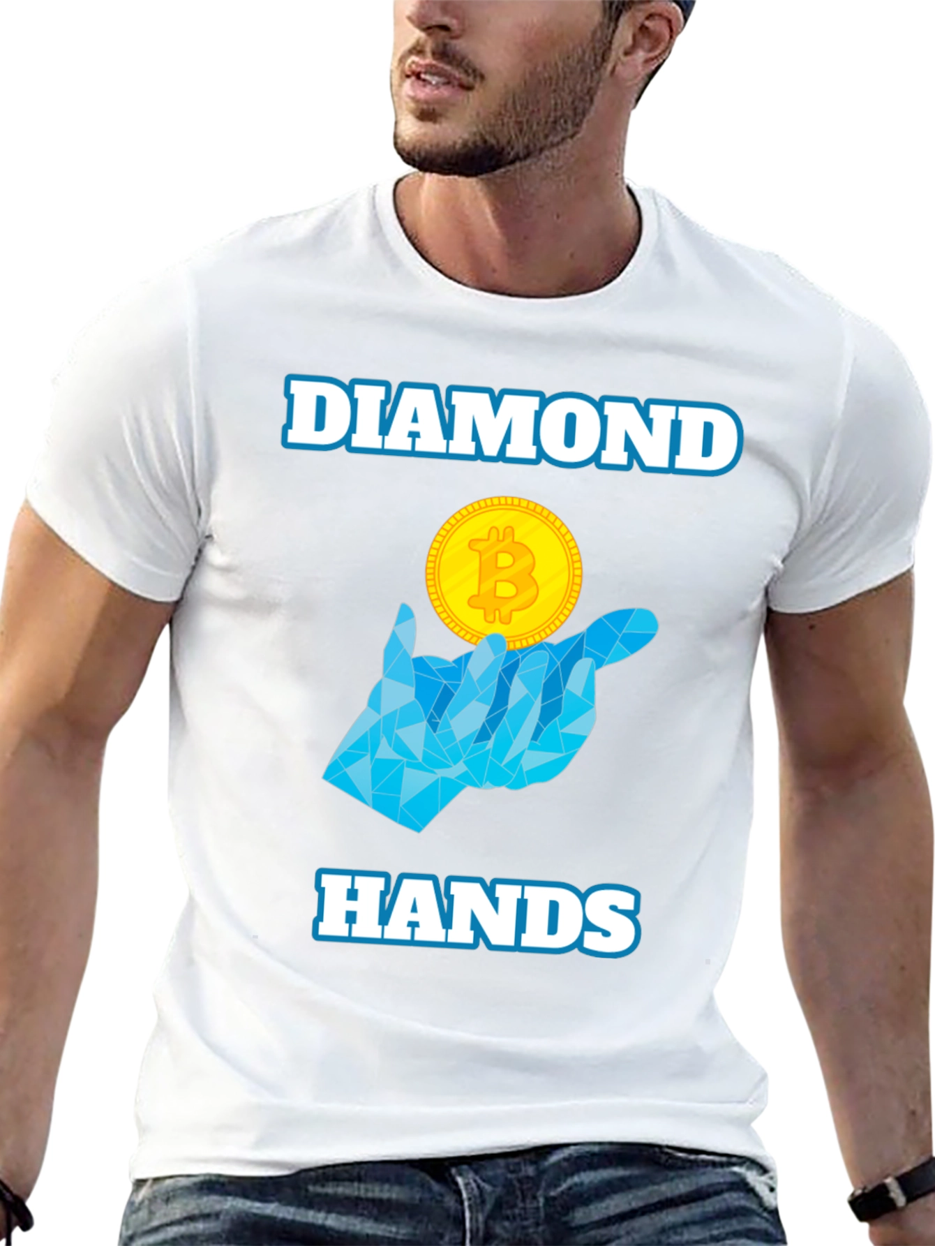 Diamond Hands Bitcoin Crypto T-Shirt