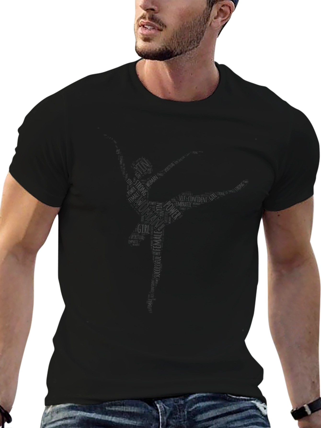 Empowered Woman T-Shirt - Word Art Design
