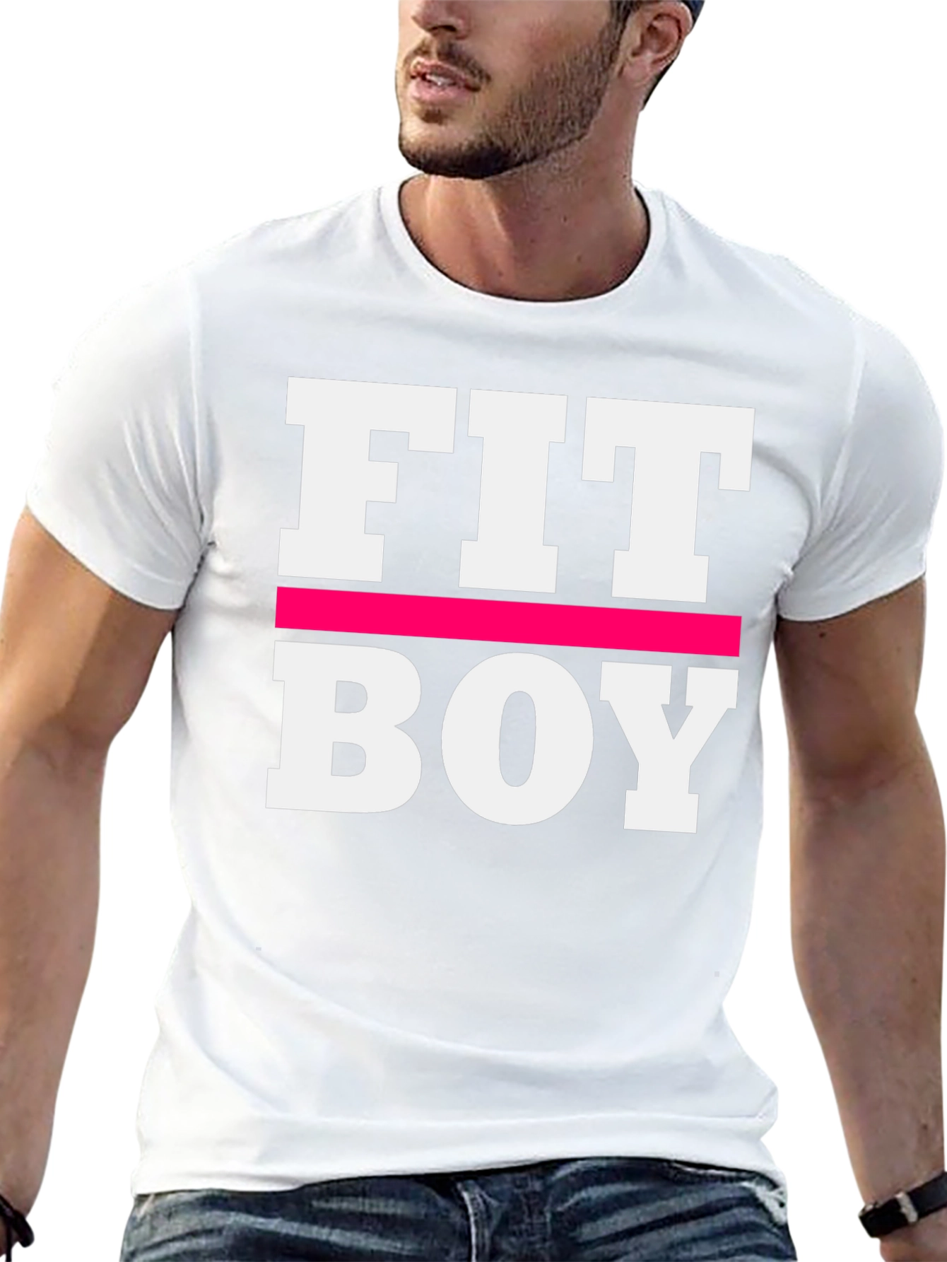 Fit Boy Graphic Tee - Black