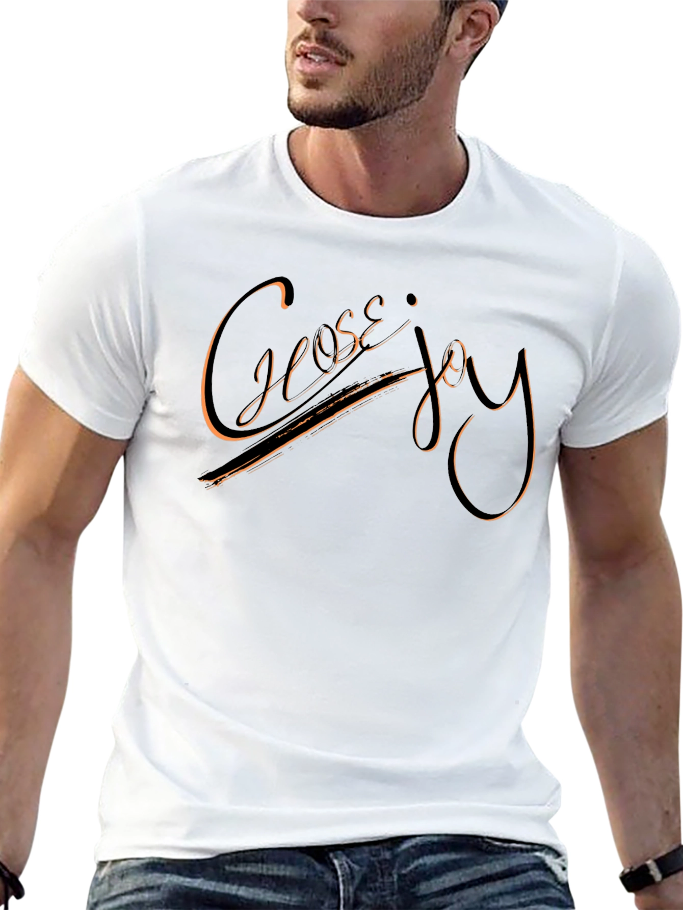 Choose Joy Black Graphic Tee