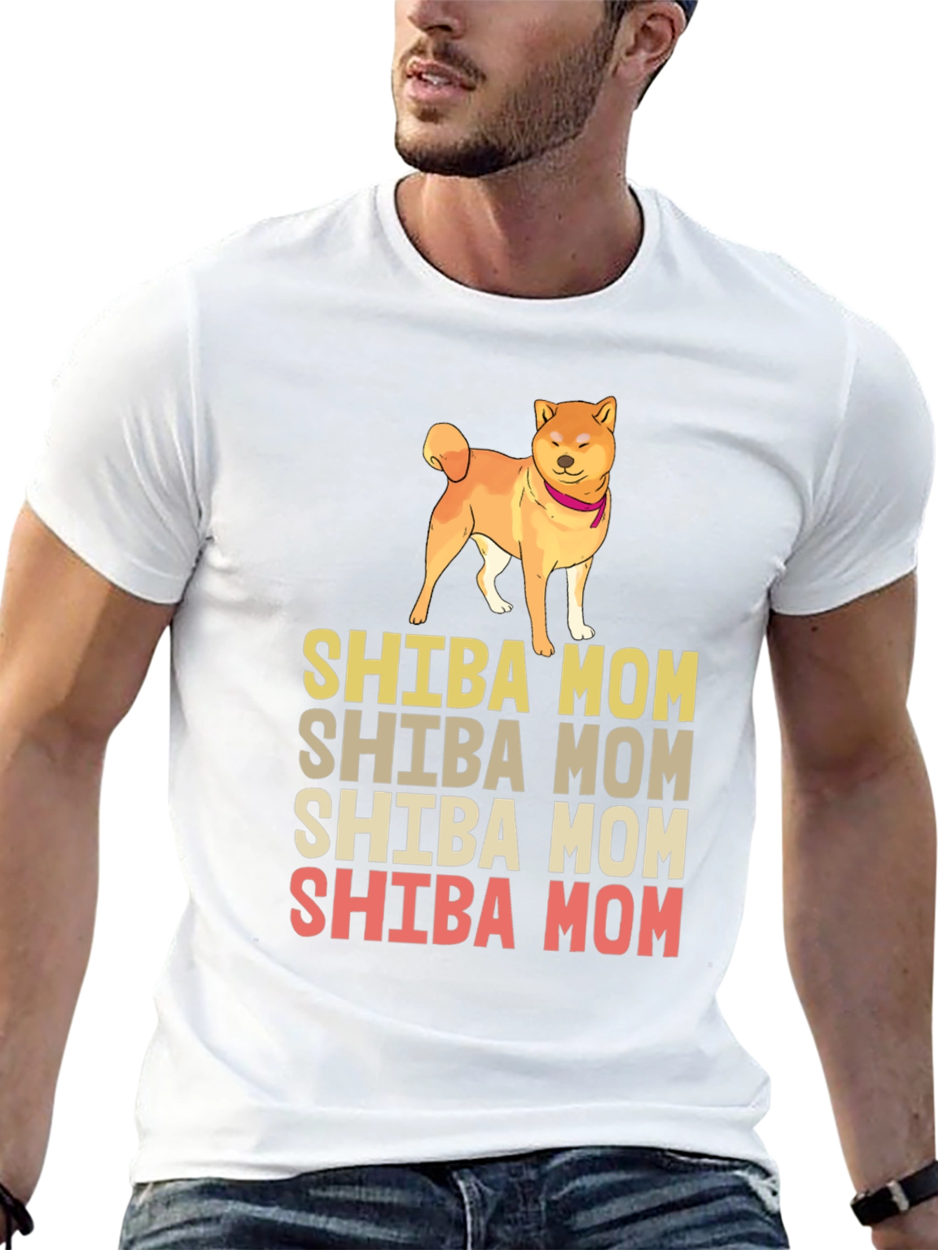 Shiba Mom Graphic Tee - Dog Lover Shirt
