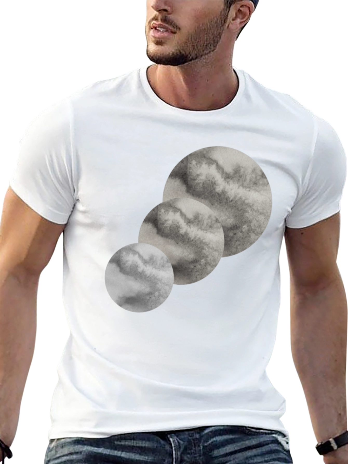 Abstract Lunar Phase T-Shirt