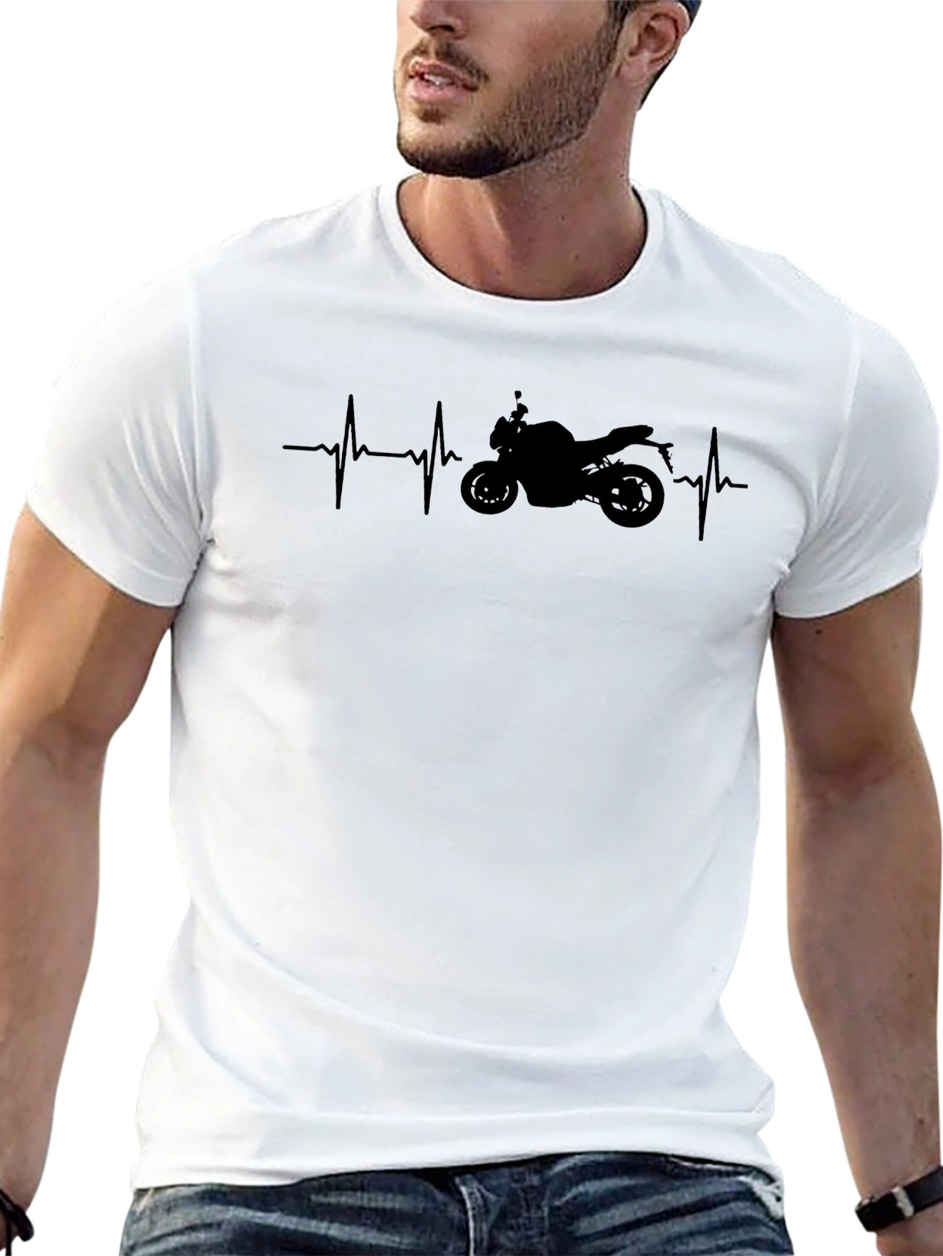 Motorcycle Heartbeat T-Shirt - Ride in Style!