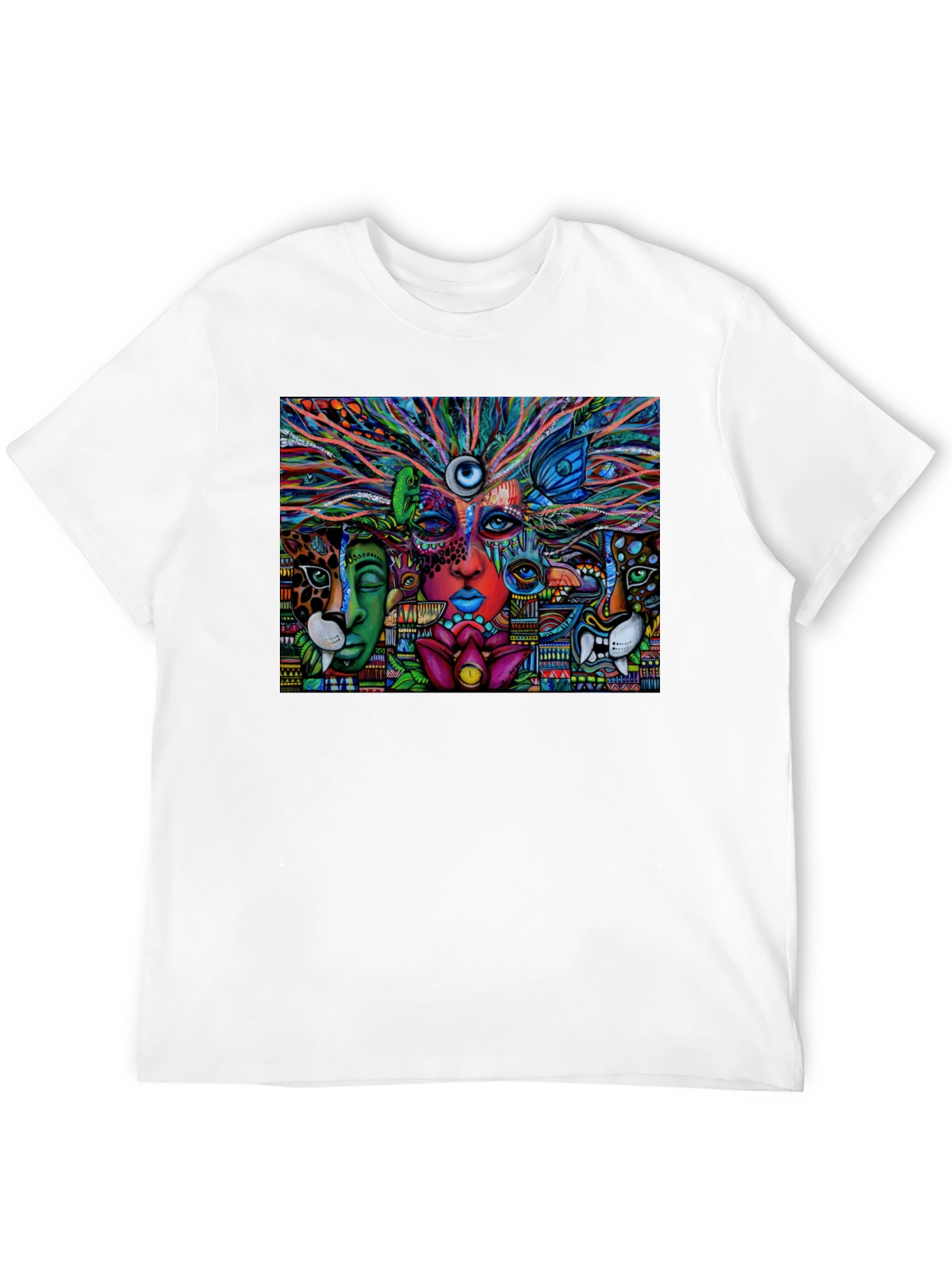 Psychedelic Vision Graphic Tee - Vivid Art Shirt