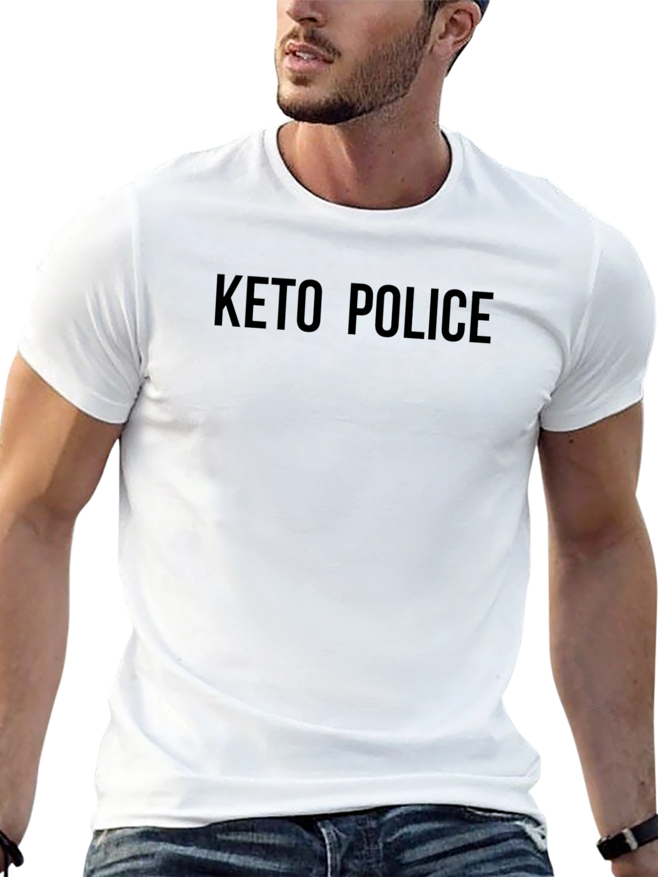 Keto Police Black Graphic Tee