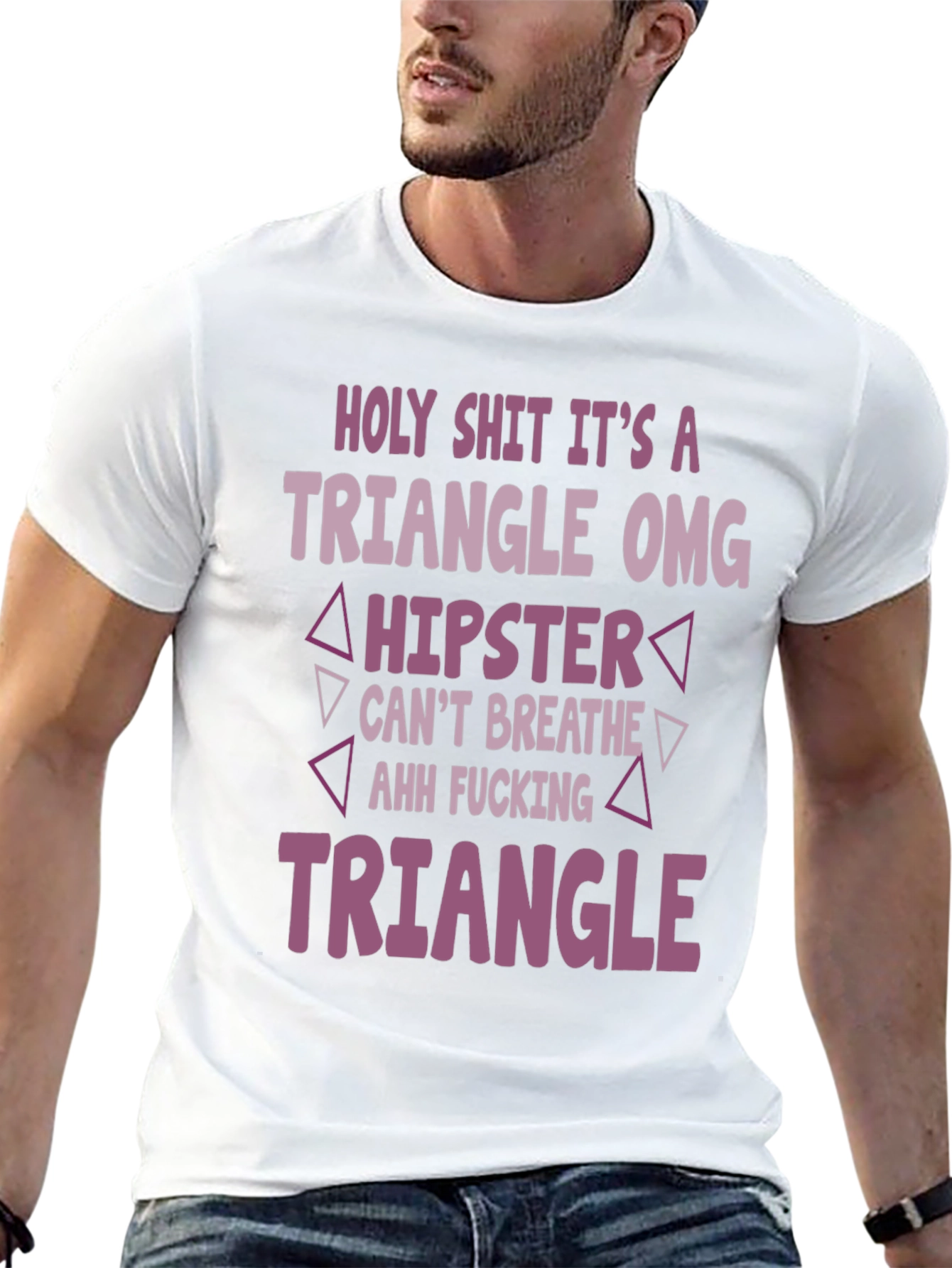 Triangle OMG Graphic T-Shirt