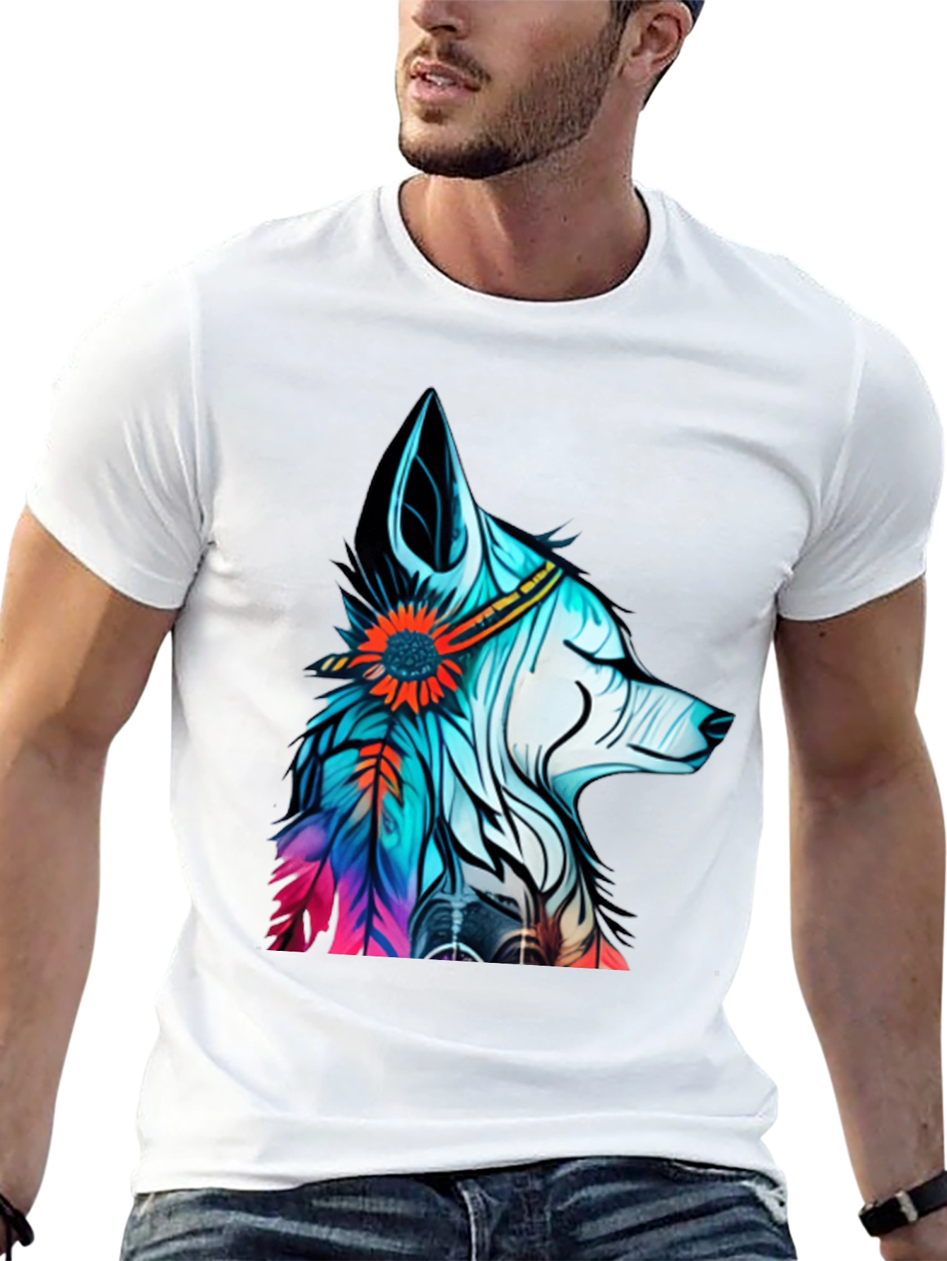 Wolf Dreamcatcher Graphic Tee