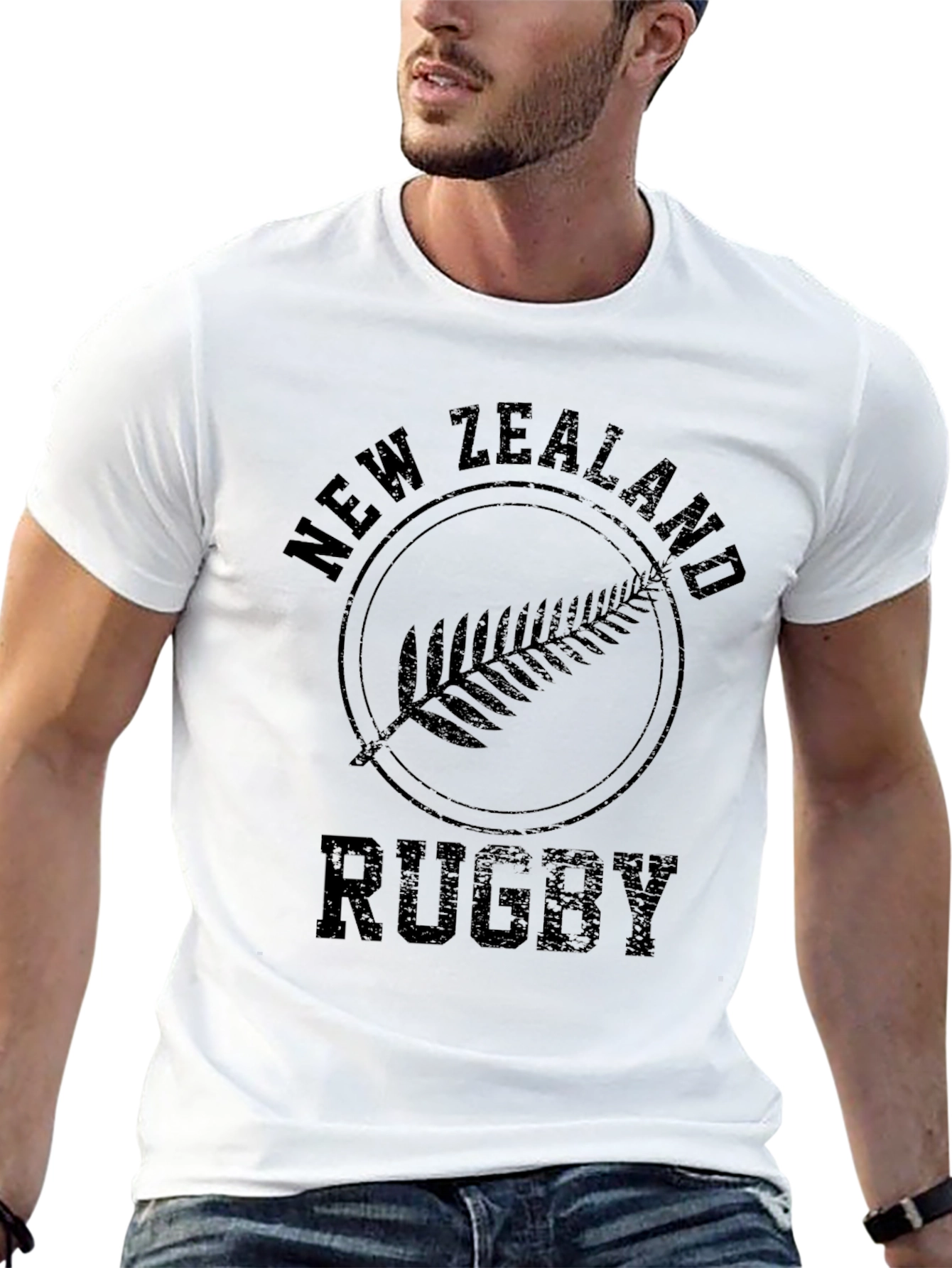 New Zealand Rugby Black Graphic Tee