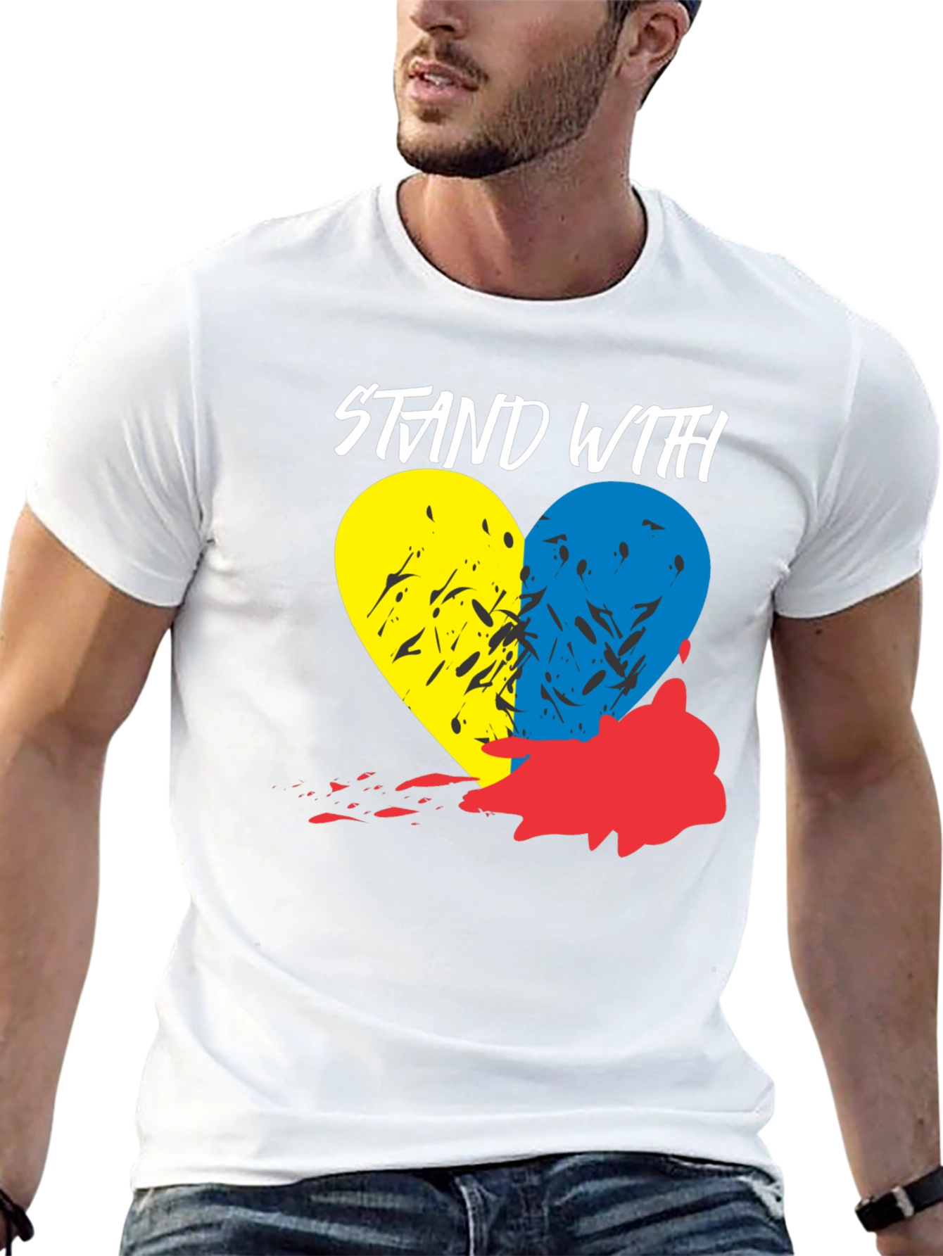Stand With Ukraine Heart T-Shirt