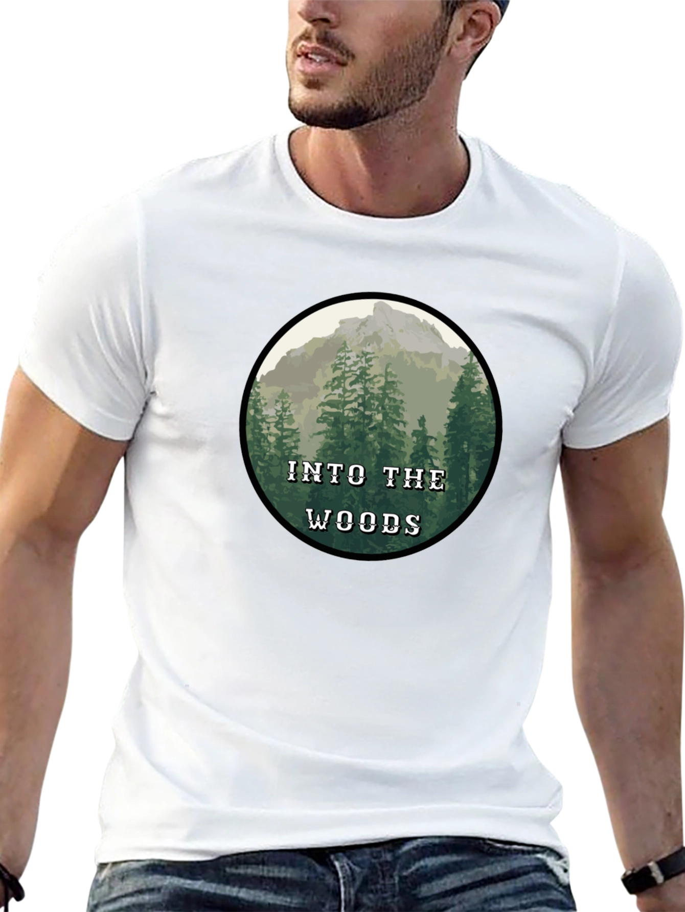 Into The Woods Graphic Tee - Nature Adventure Shirt