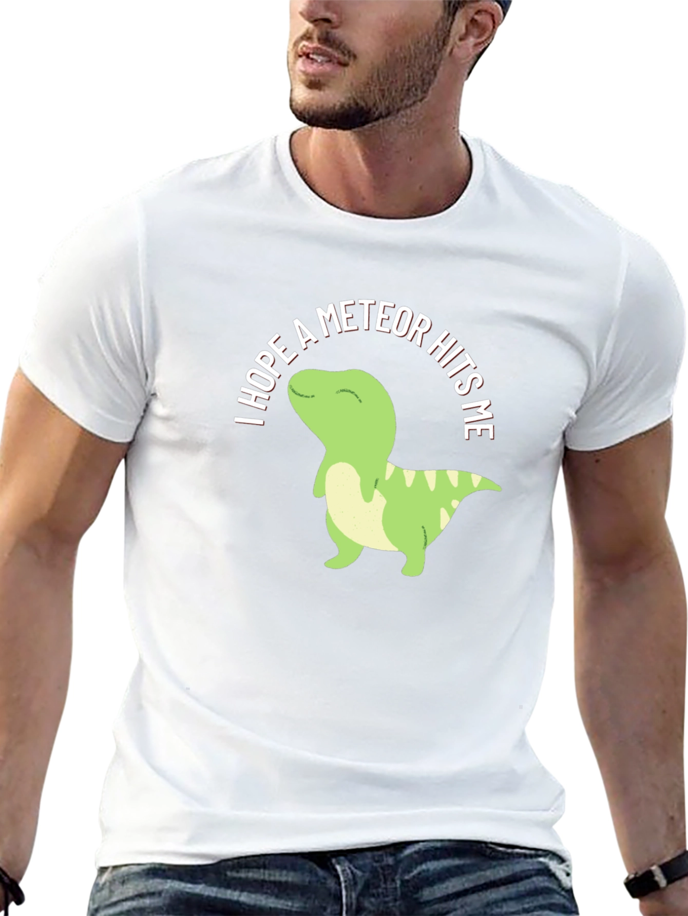 Humorous Dinosaur Meteor Strike T-Shirt