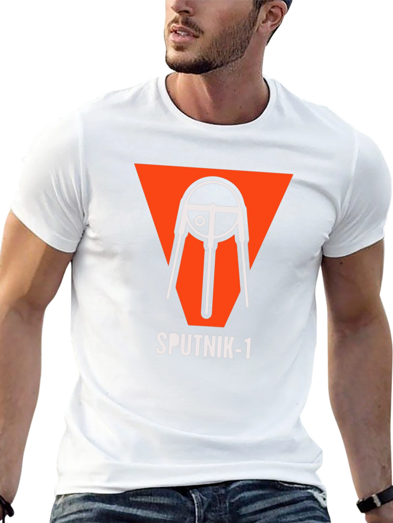 Sputnik-1 Retro T-Shirt - Space Race Era Design
