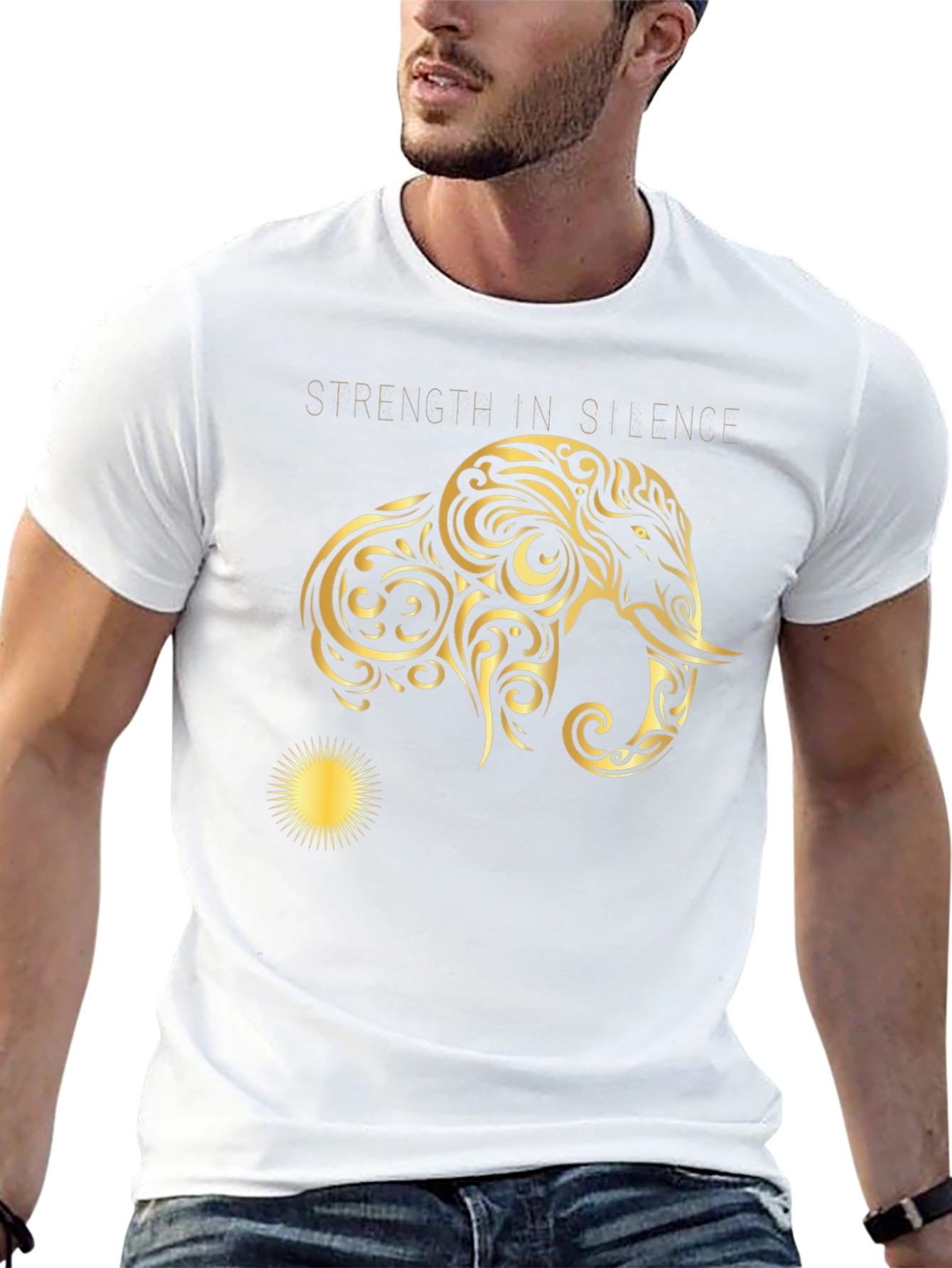 Strength in Silence Graphic Tee - Black