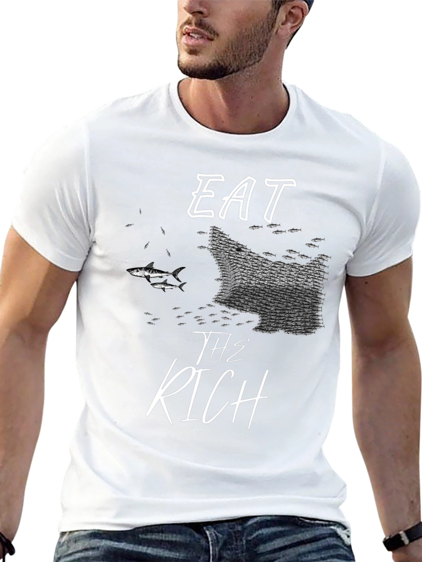 Eat The Rich Graphic T-Shirt - Statement Tee