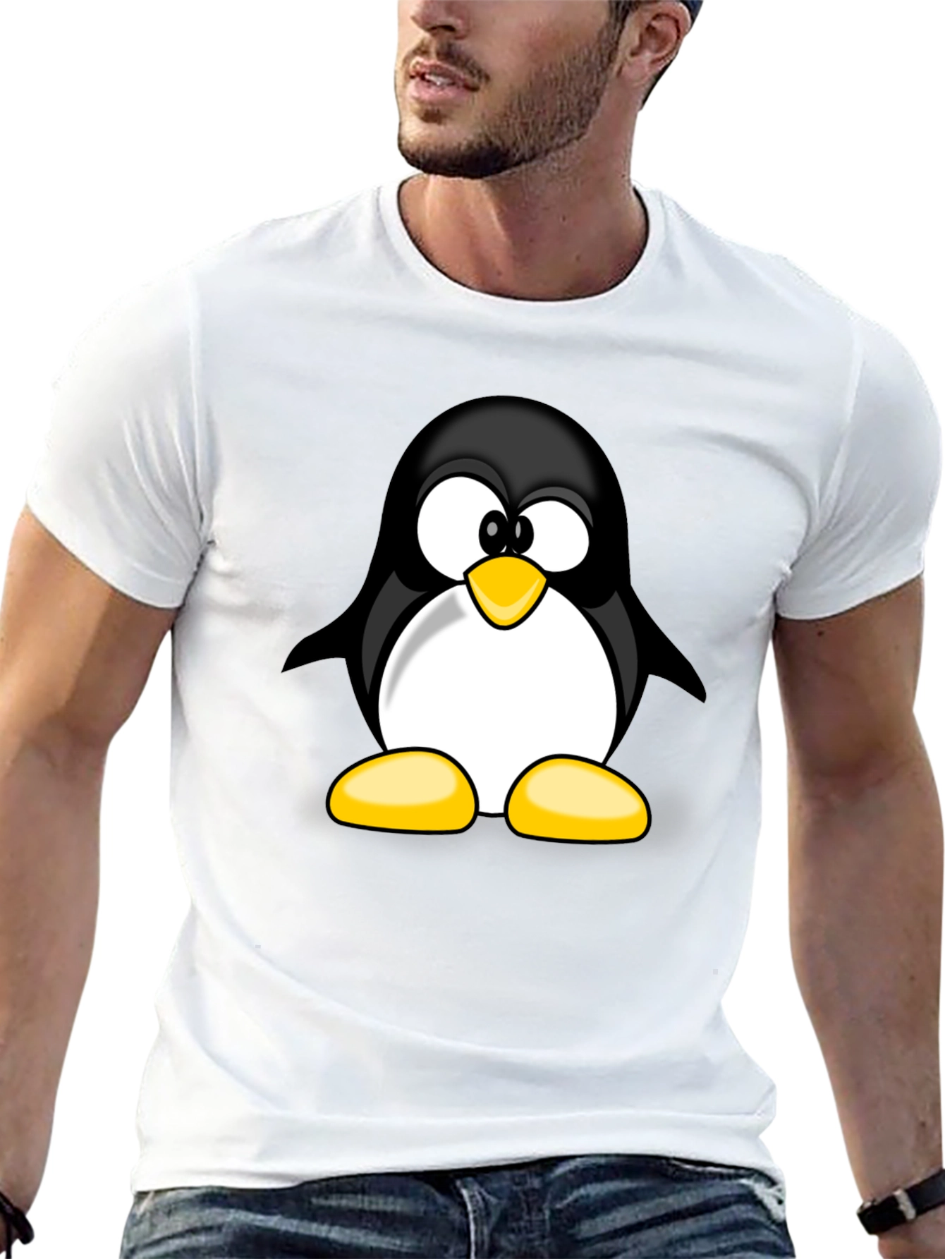 Penguin Graphic T-Shirt - Black Cotton Tee