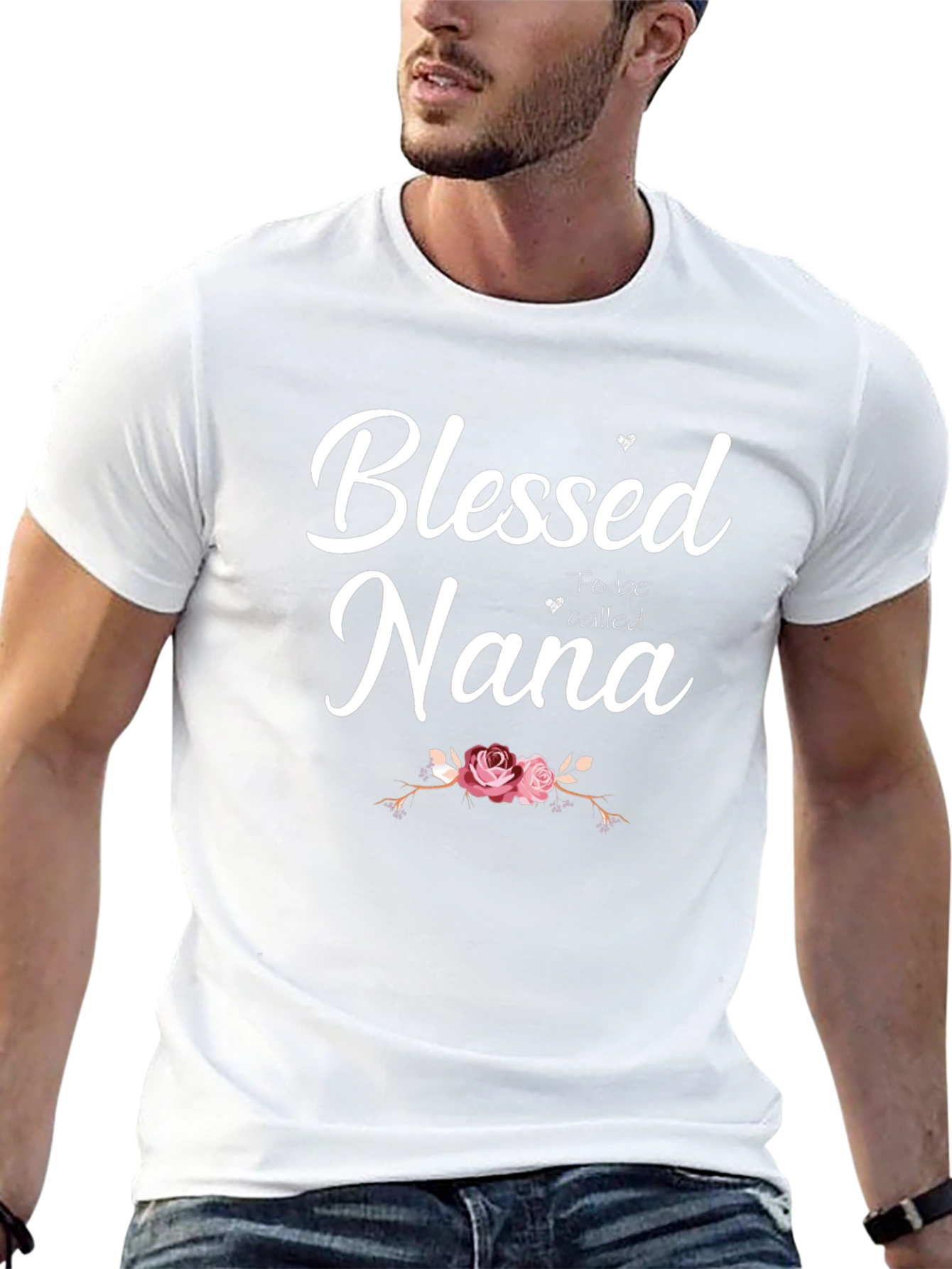 Blessed Nana Graphic Tee - Black T-Shirt