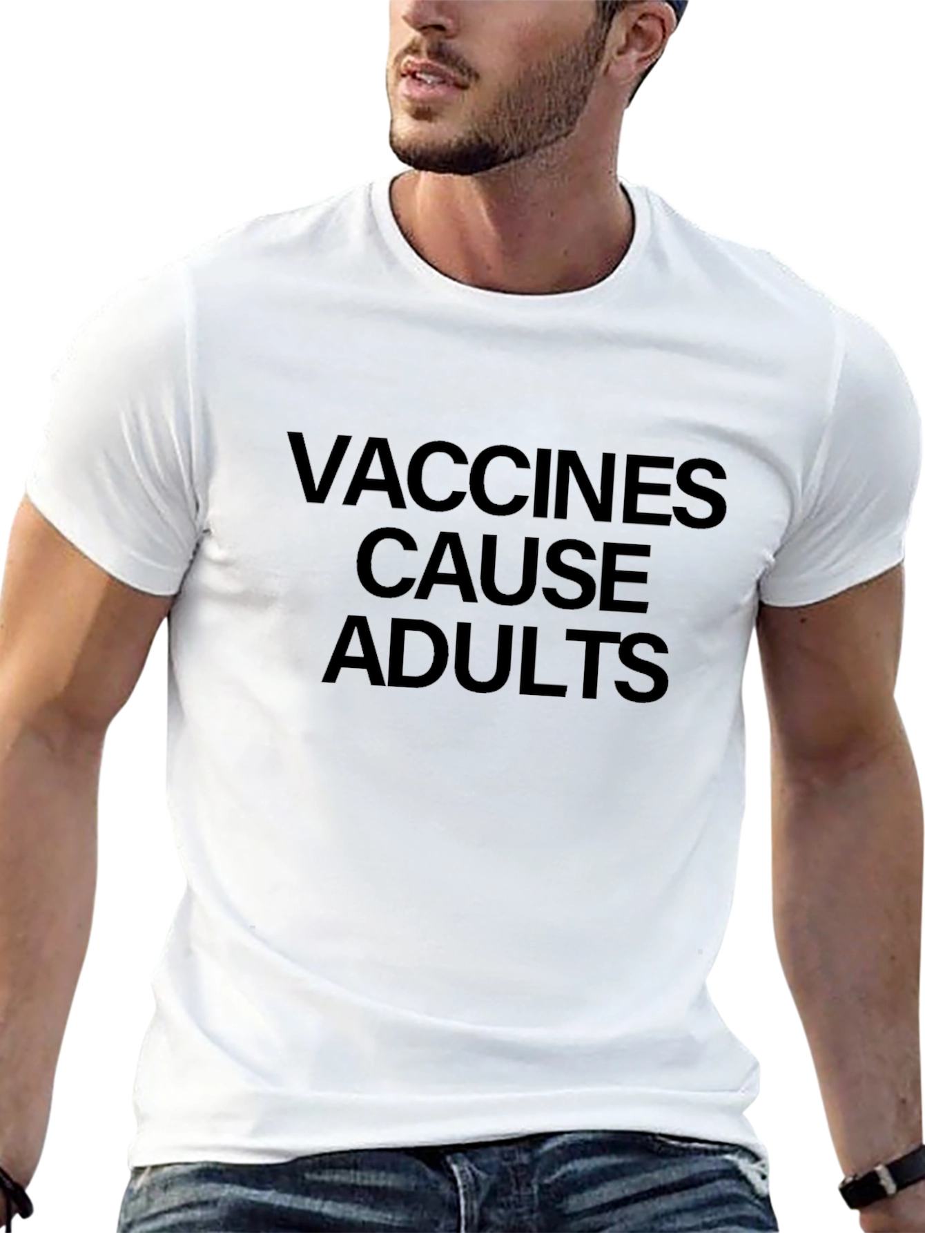 Vaccines Cause Adults Graphic Tee
