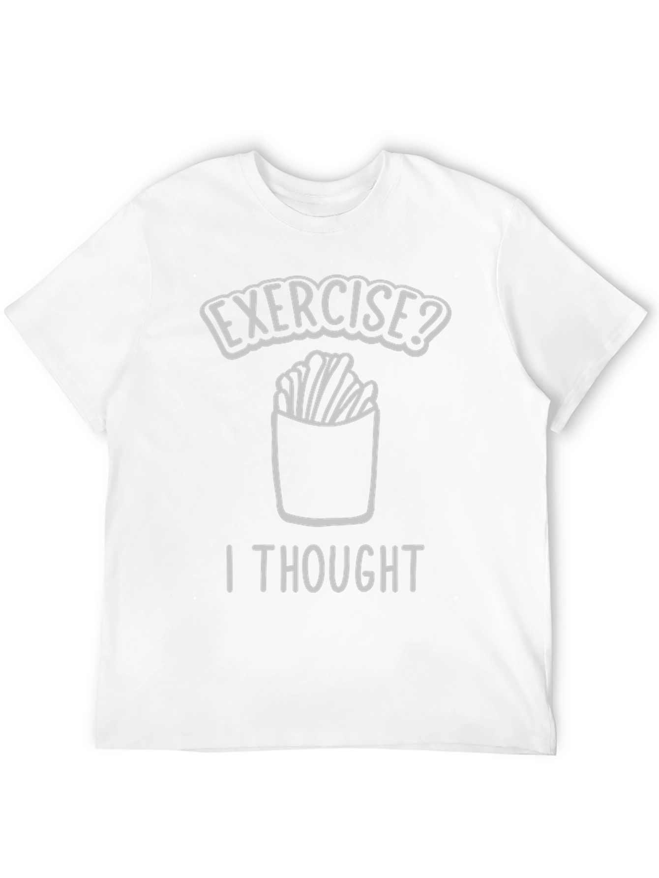 Funny Exercise Fries T-Shirt - Foodie Tee