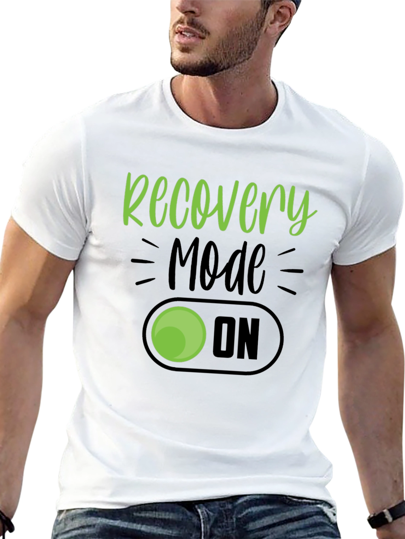 Recovery Mode On Graphic T-Shirt - Black Cotton Tee