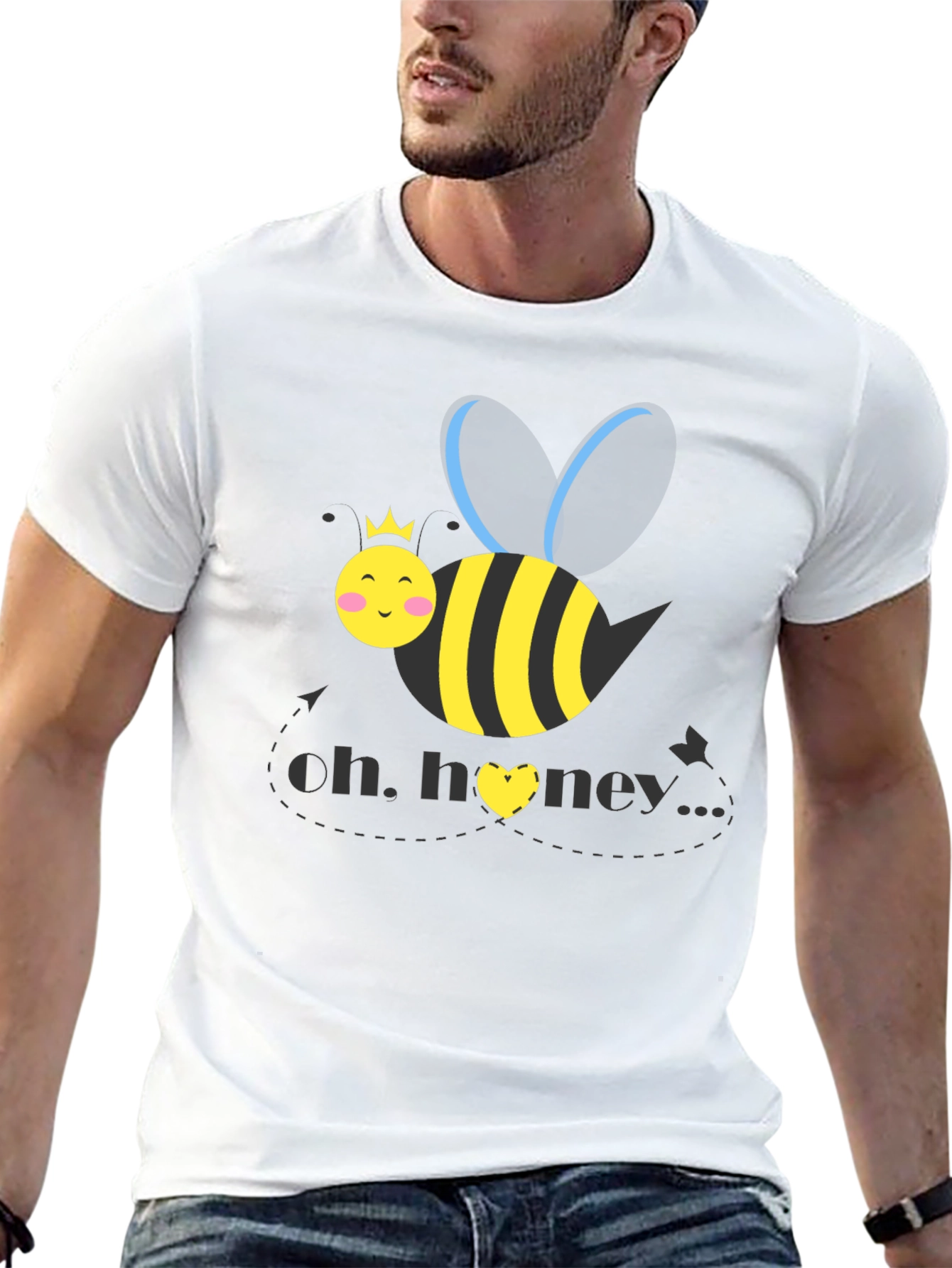 Oh Honey Bee Graphic Tee - Black