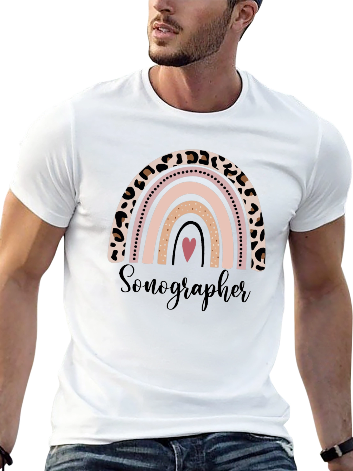 Sonographer Rainbow Graphic Tee
