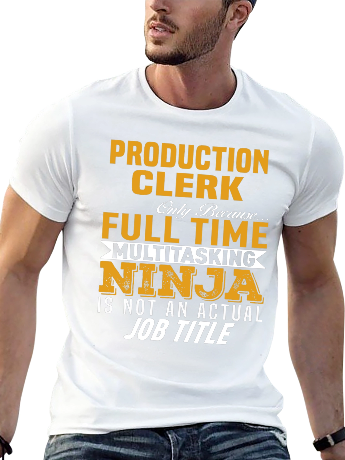Production Clerk T-Shirt - Full Time Ninja!