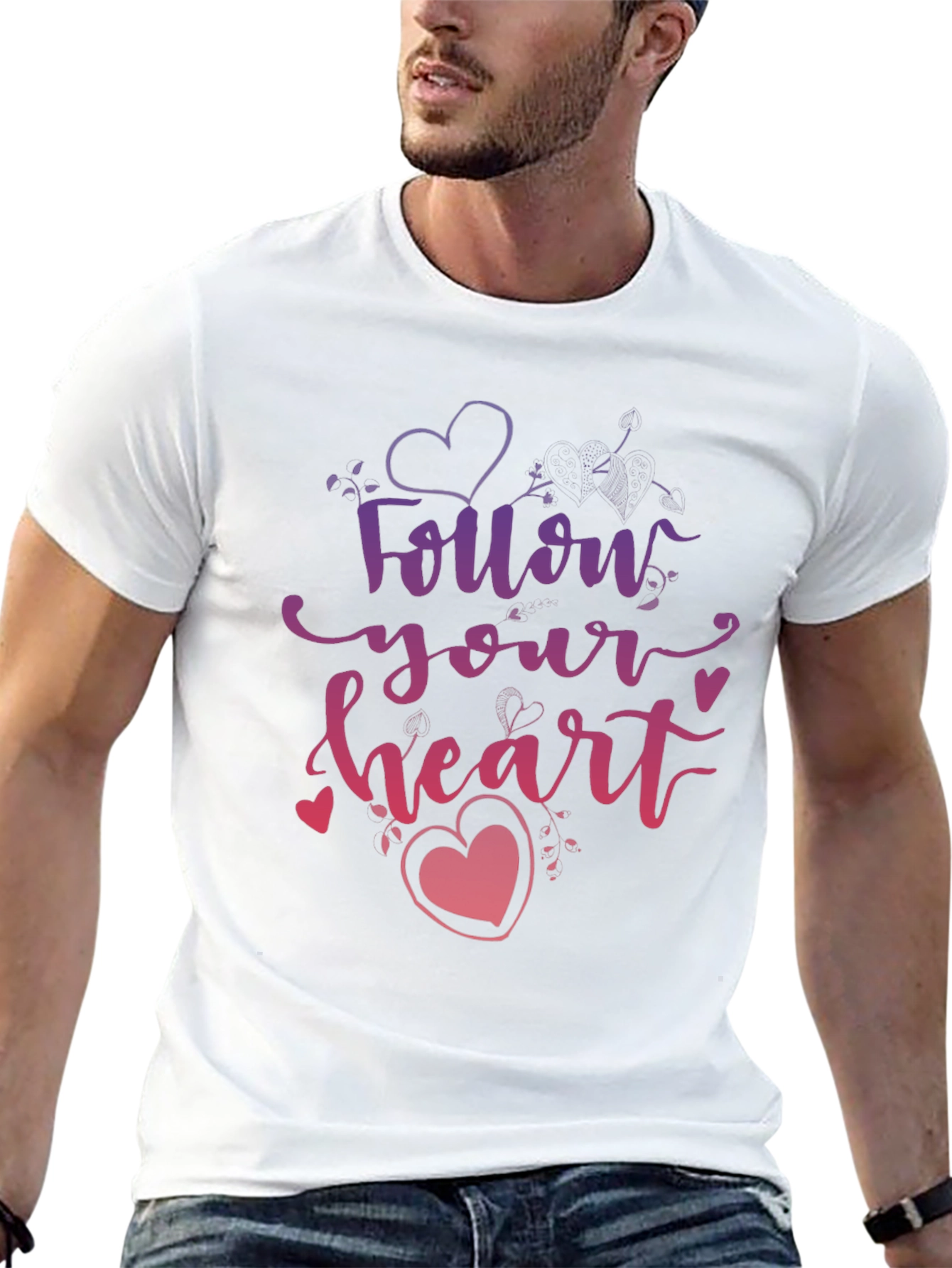 Follow Your Heart Graphic Tee - Stylish Design